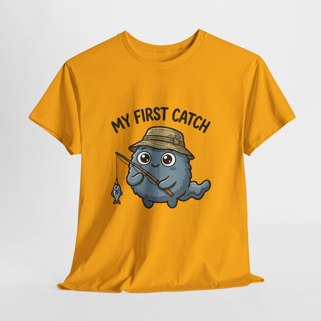 T-Shirt — "My First Catch" Cute Baby Narwhal Fishing Tee