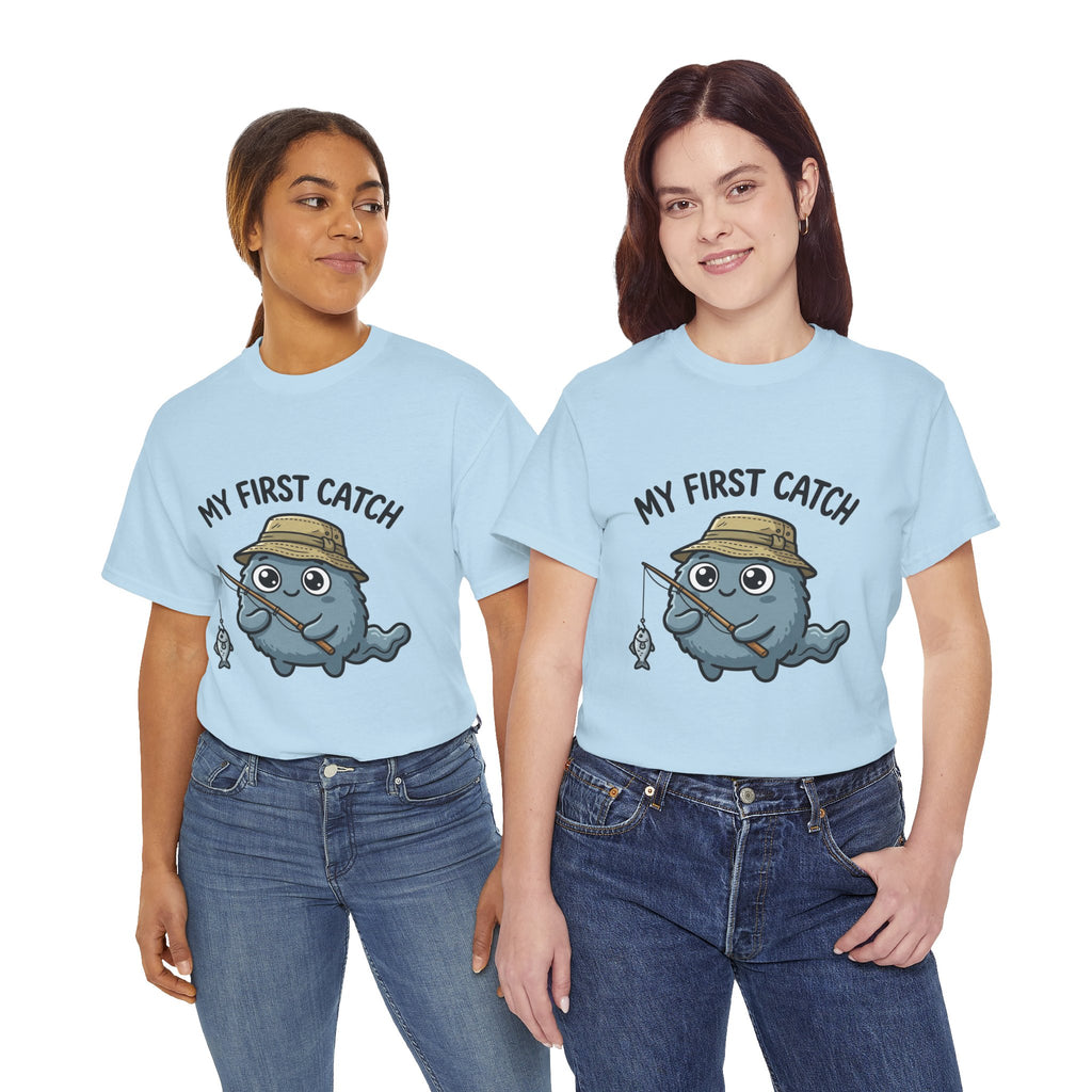 T-Shirt — "My First Catch" Cute Baby Narwhal Fishing Tee