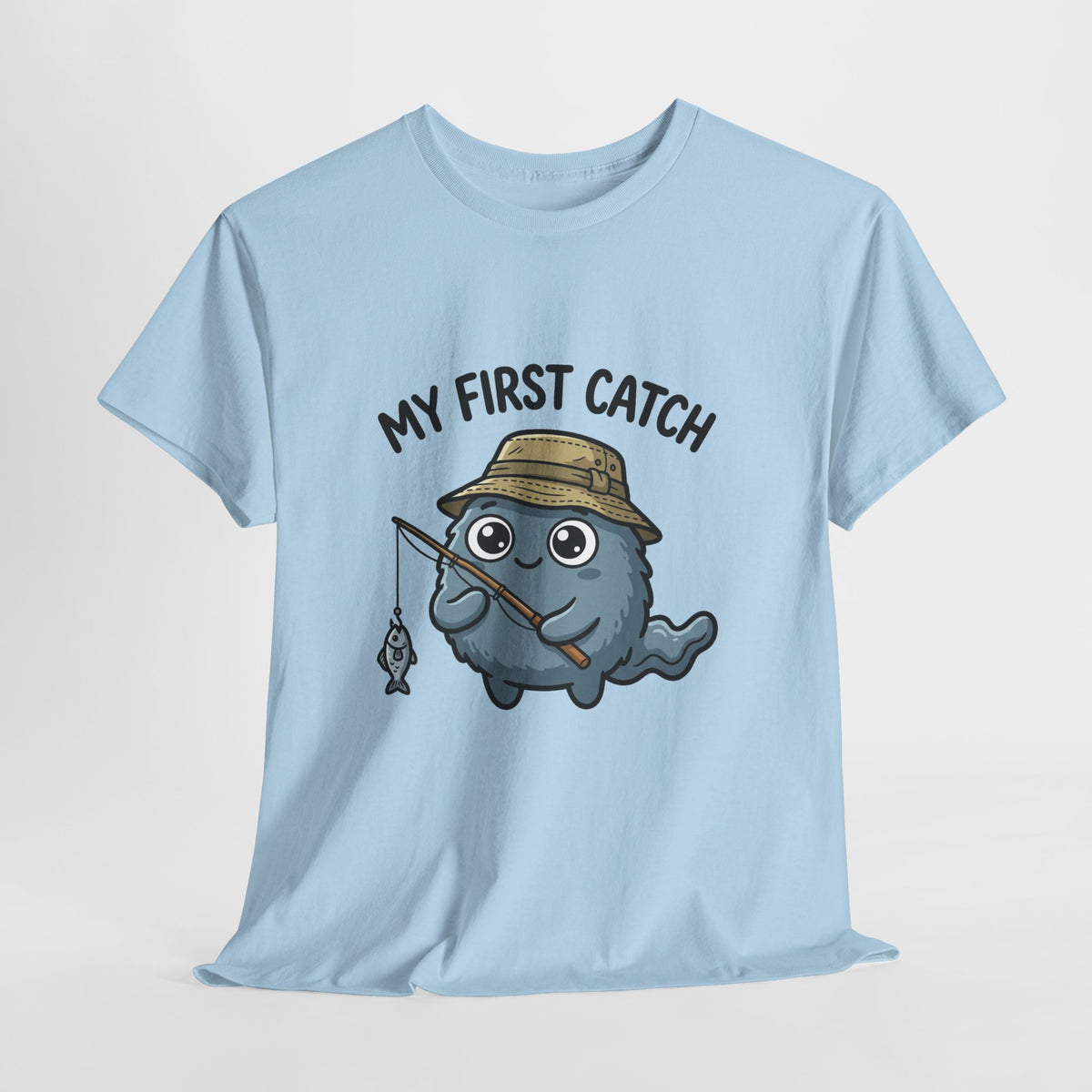 T-Shirt — "My First Catch" Cute Baby Narwhal Fishing Tee