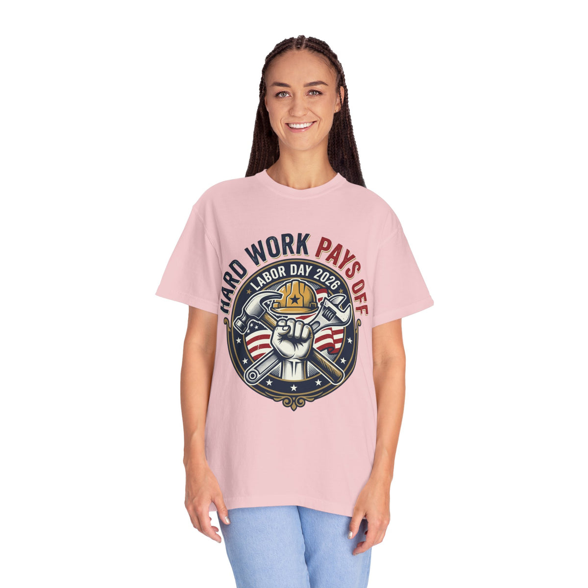 Labor Day 'Hard Work Pays Off' Graphic T-Shirt