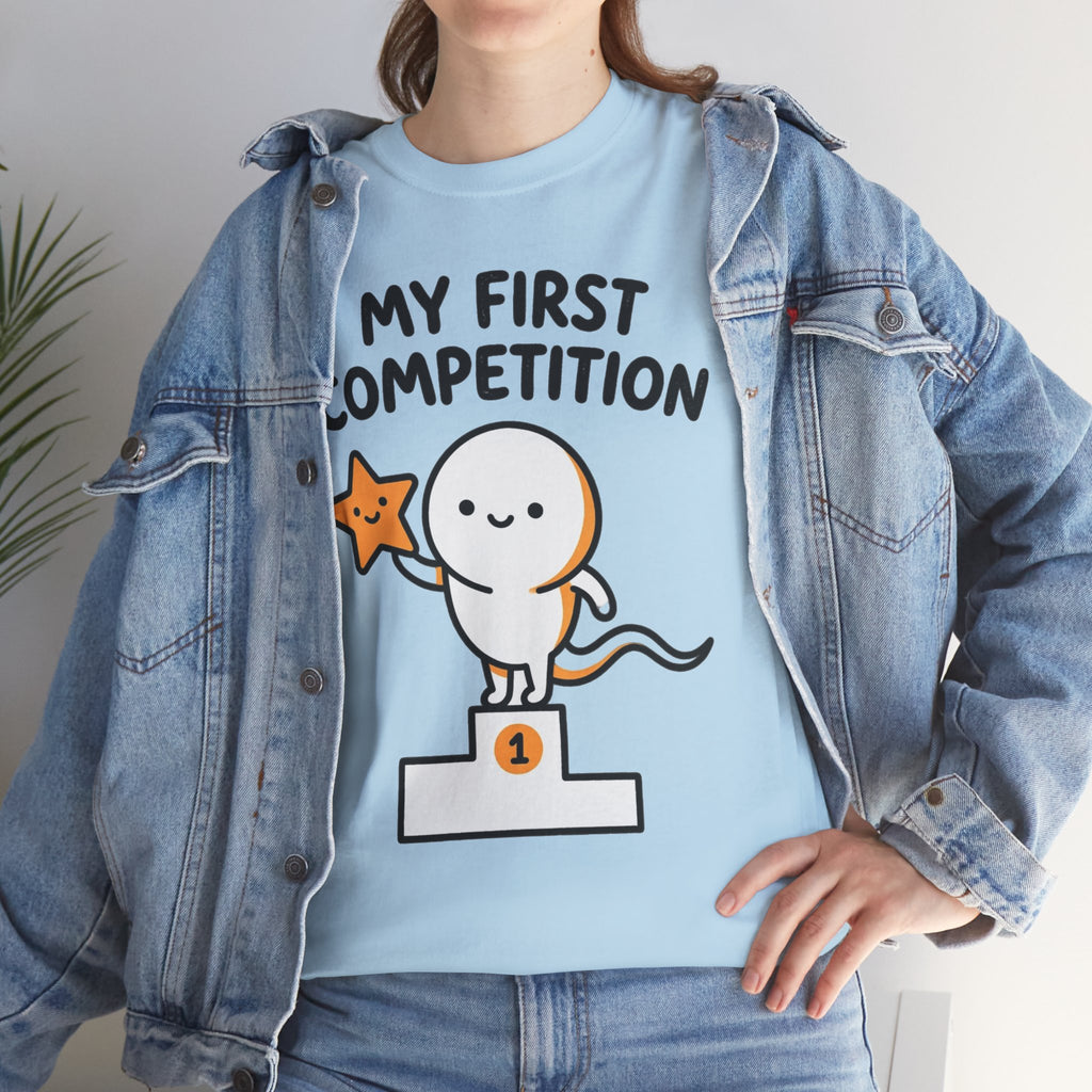 My First Competition Kids T‑Shirt – Cute Champ Podium Design