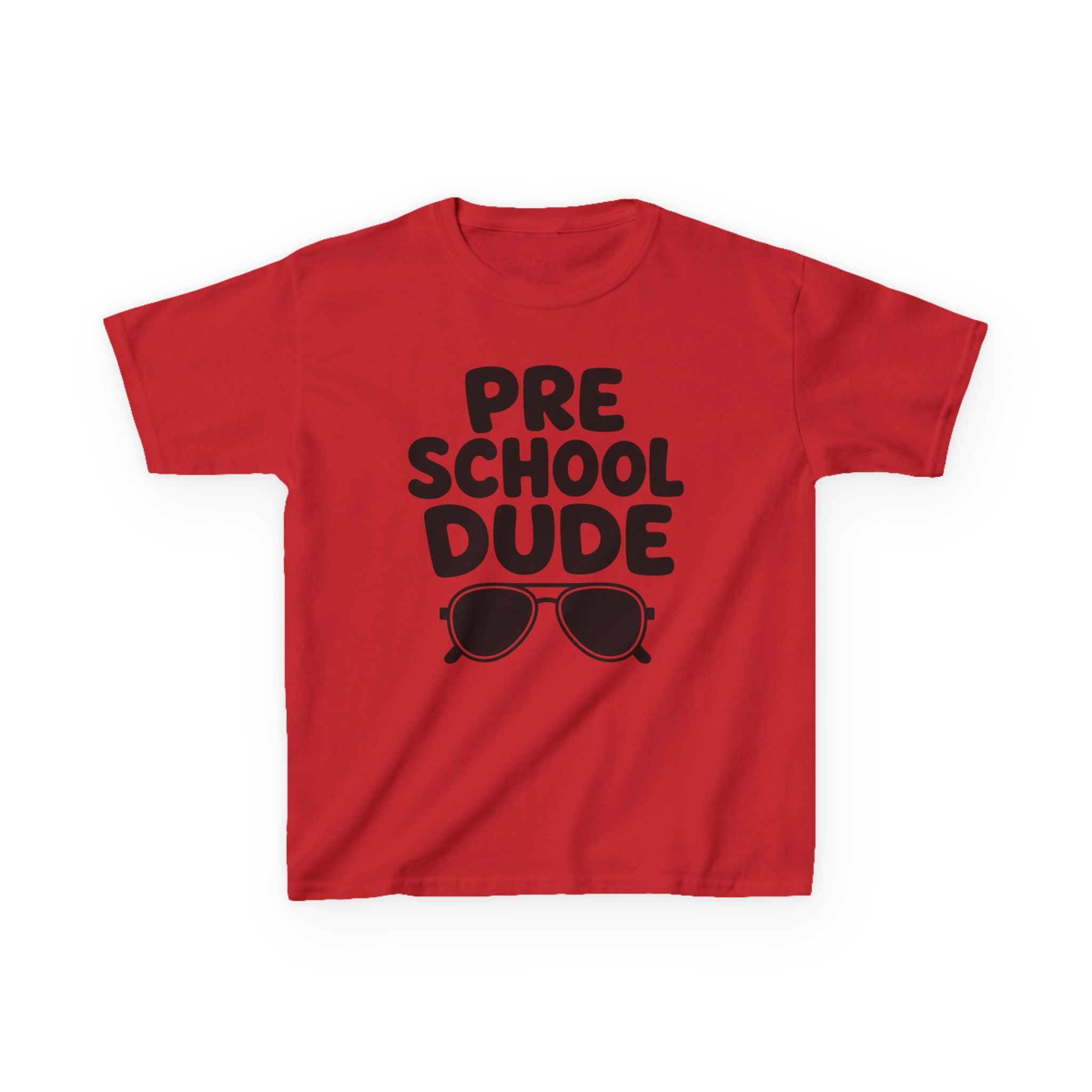 Preschool Dude Kids T‑Shirt — 'Preschool Dude' Sunglasses Graphic Tee for Boys