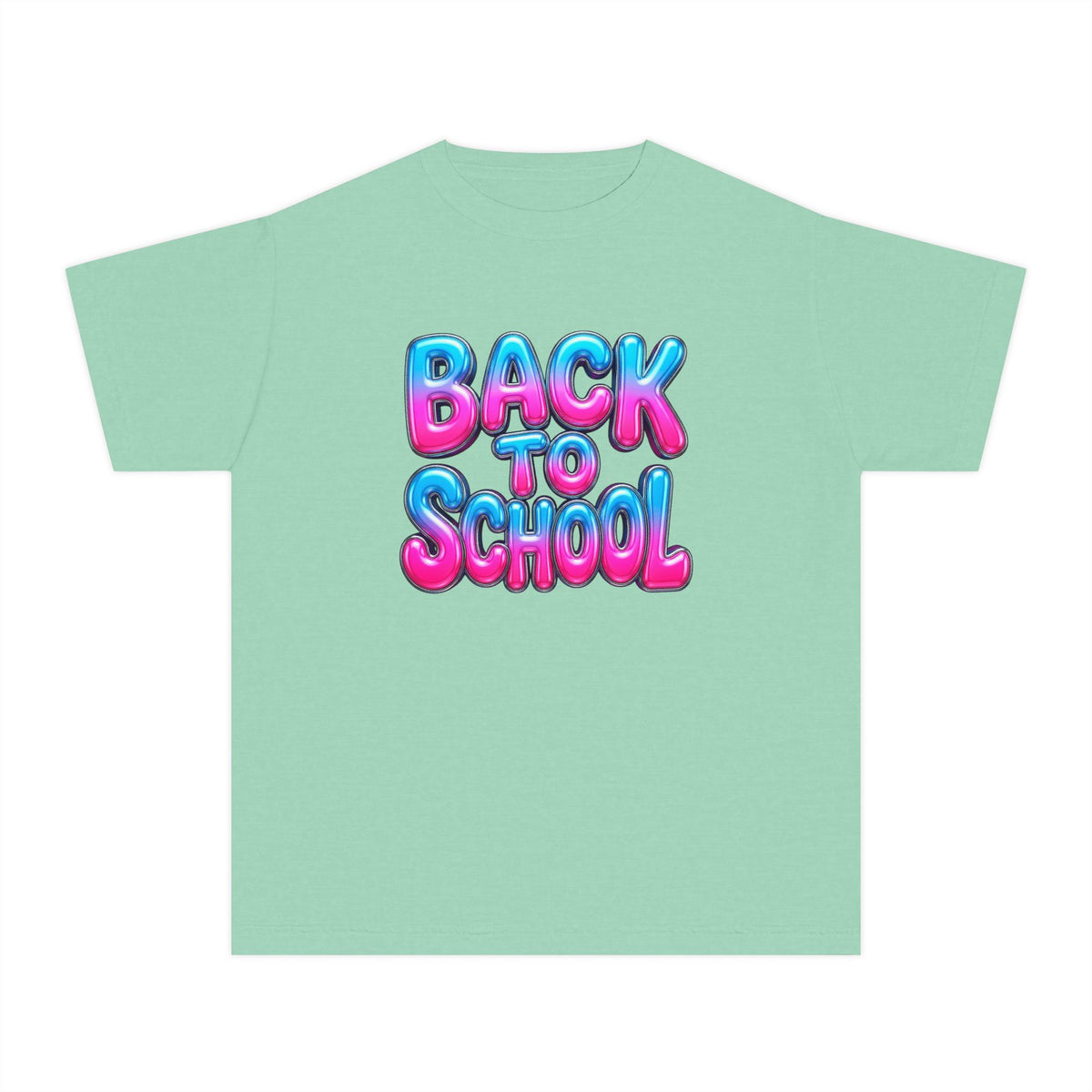 Bubble Letter Back to School Kids Tee