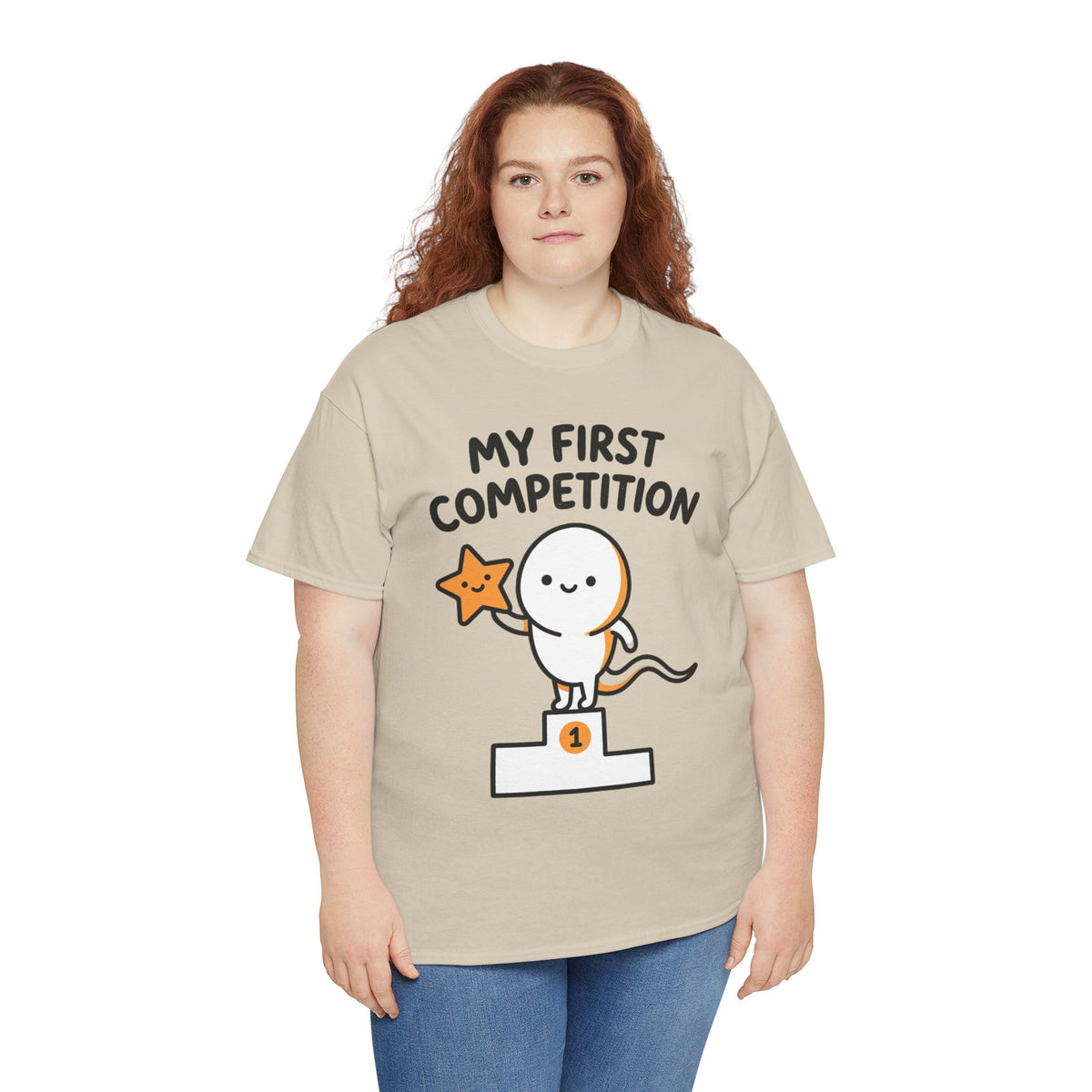 My First Competition Kids T‑Shirt – Cute Champ Podium Design