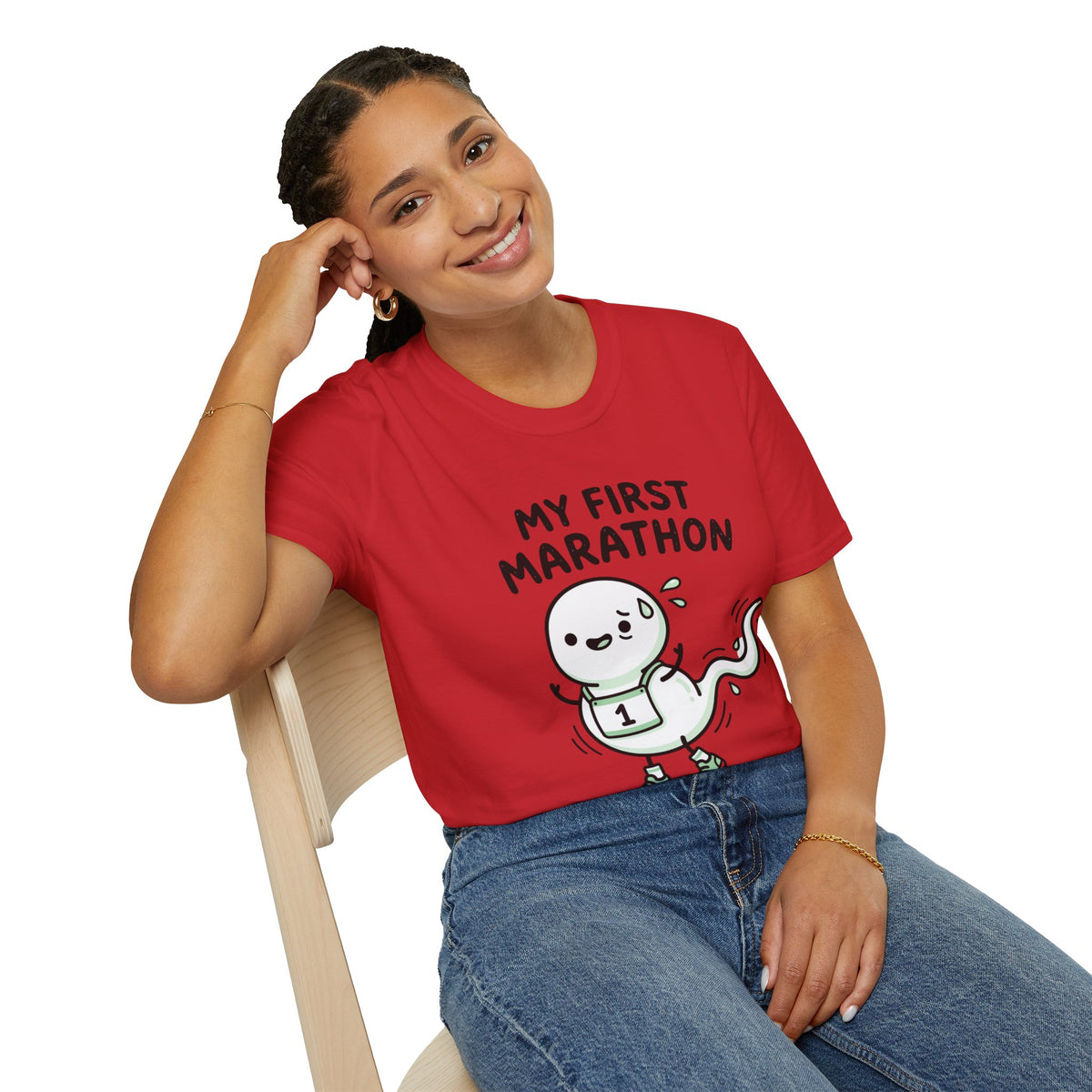 My First Marathon T-Shirt — Cute Beginner Runner Tee