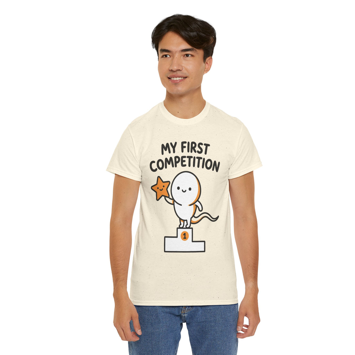 My First Competition Kids T‑Shirt – Cute Champ Podium Design