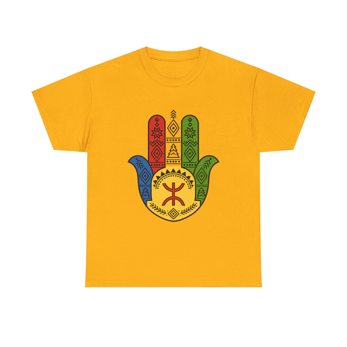 Hamsa Hand T-Shirt — Colorful Ethiopian Symbol Protection Tee