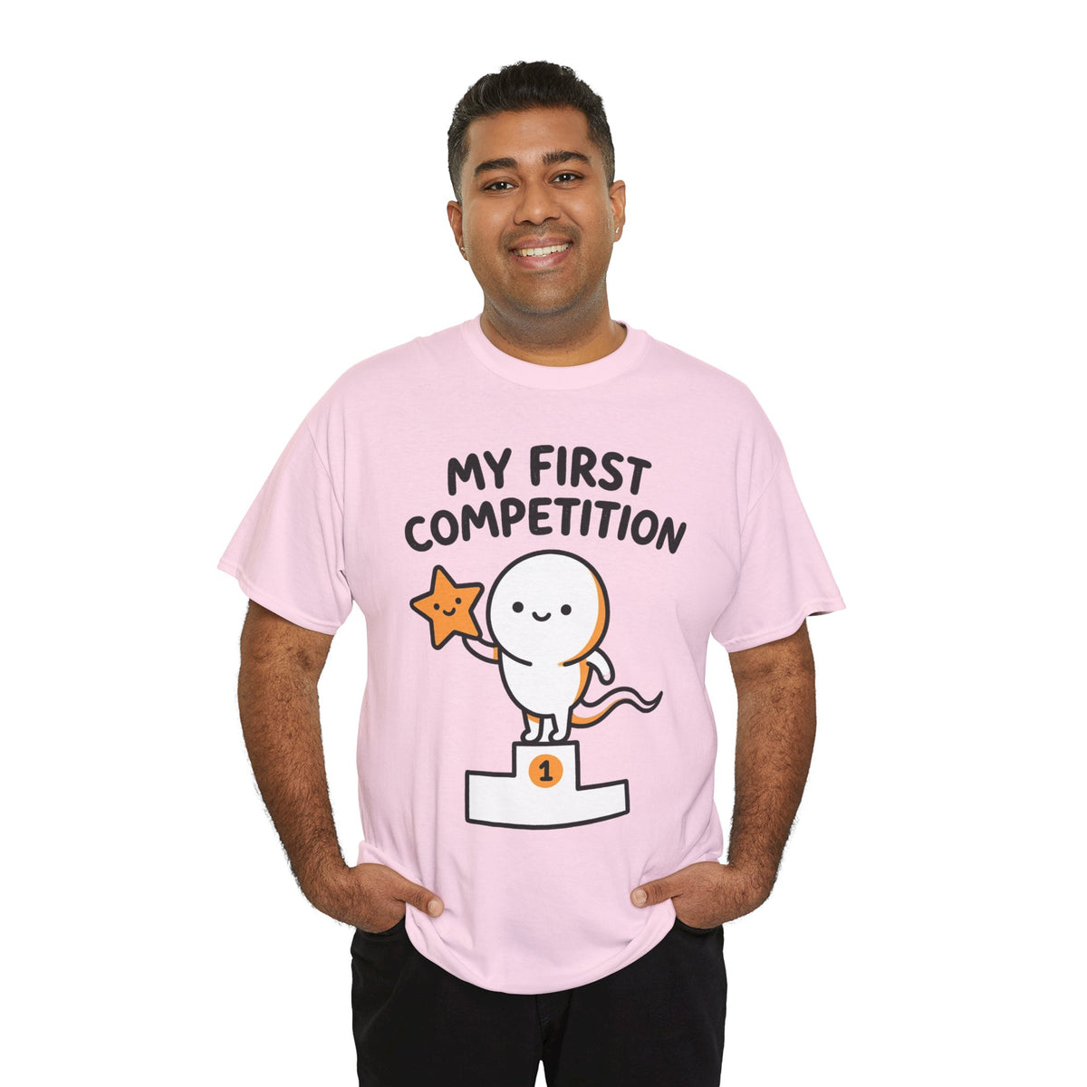My First Competition Kids T‑Shirt – Cute Champ Podium Design