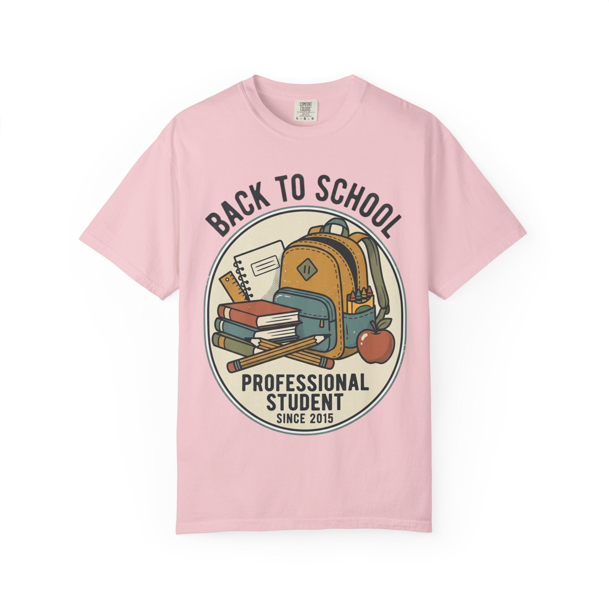 Back to School 'Professional Student' T-Shirt — Backpack & Books Graphic