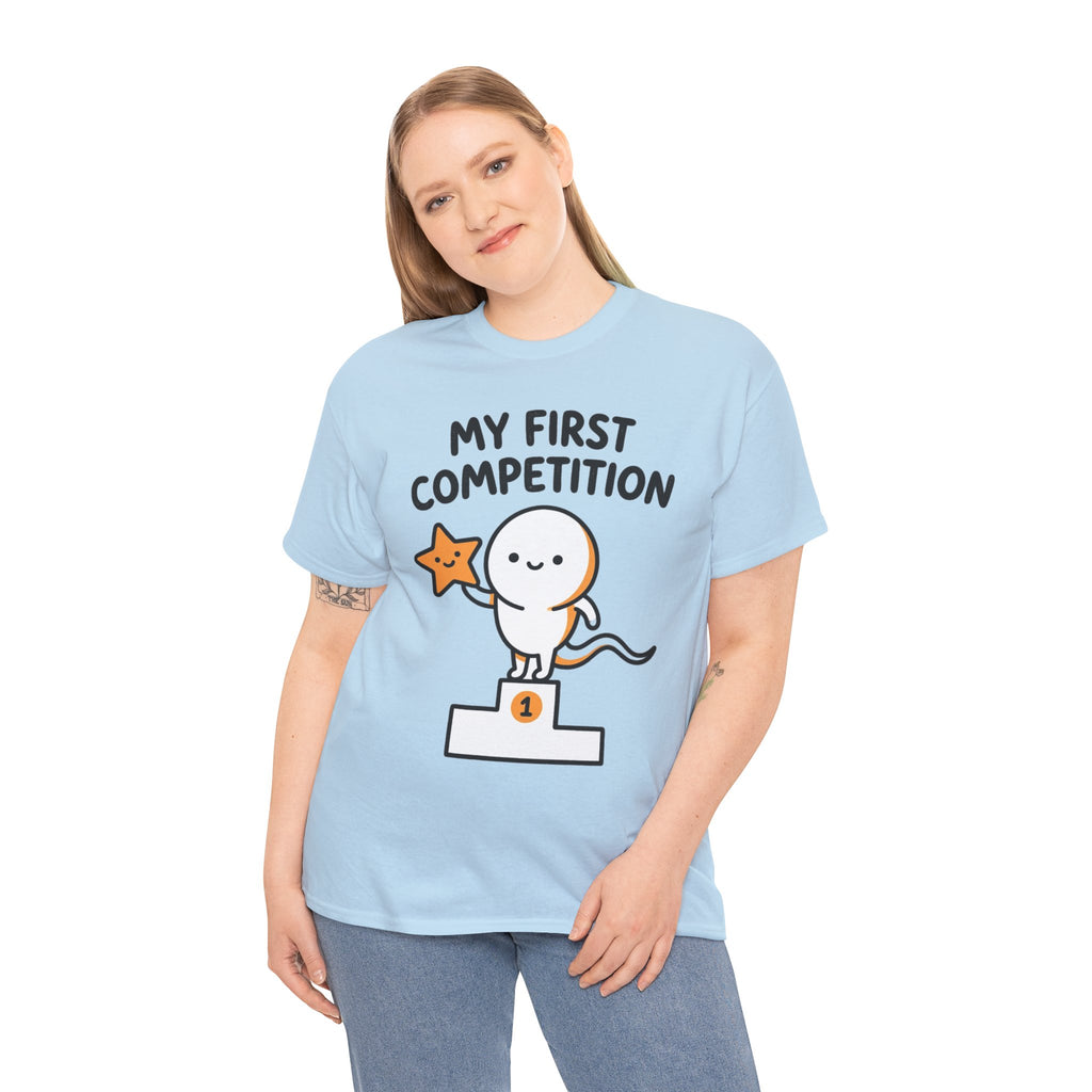 My First Competition Kids T‑Shirt – Cute Champ Podium Design