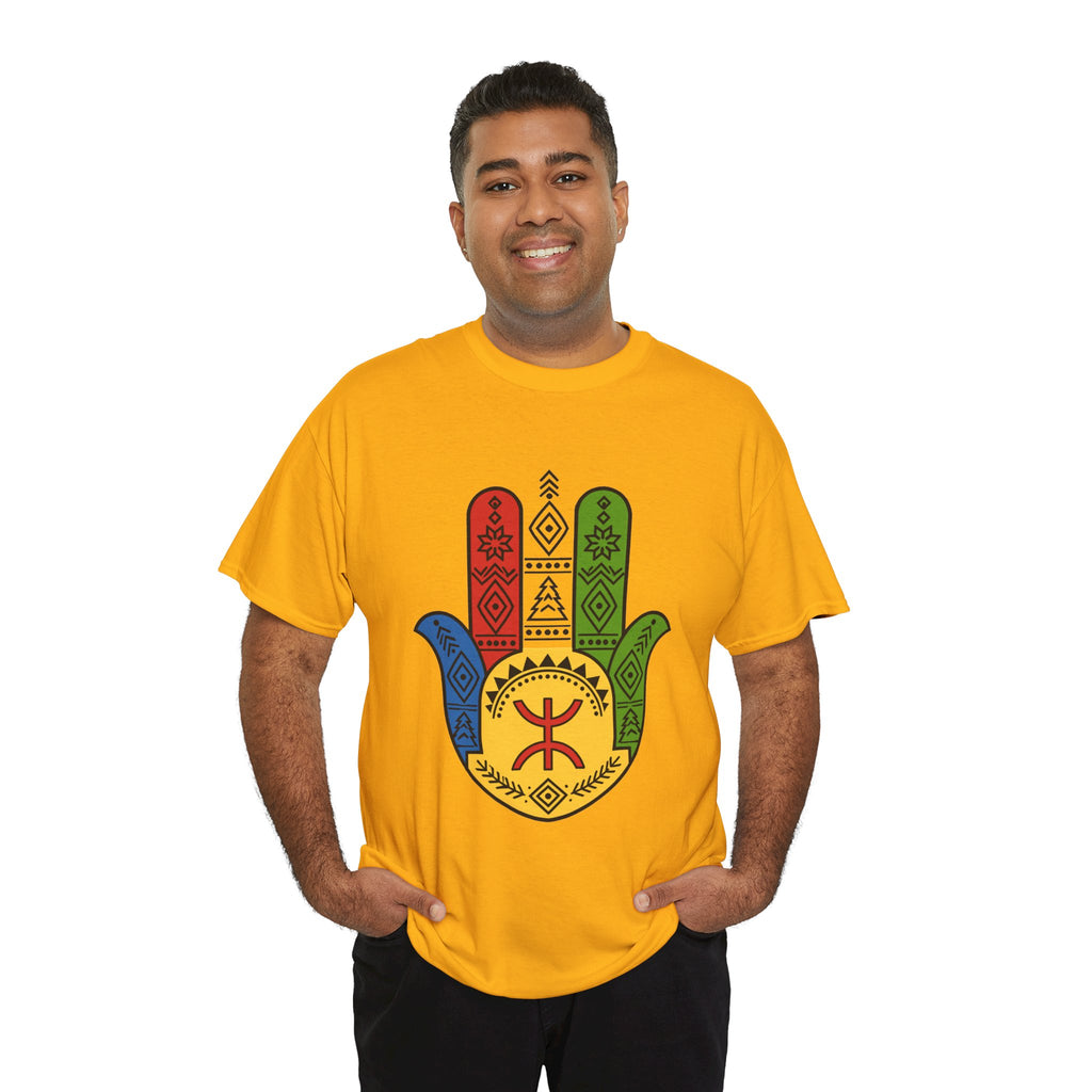 Hamsa Hand T-Shirt — Colorful Ethiopian Symbol Protection Tee