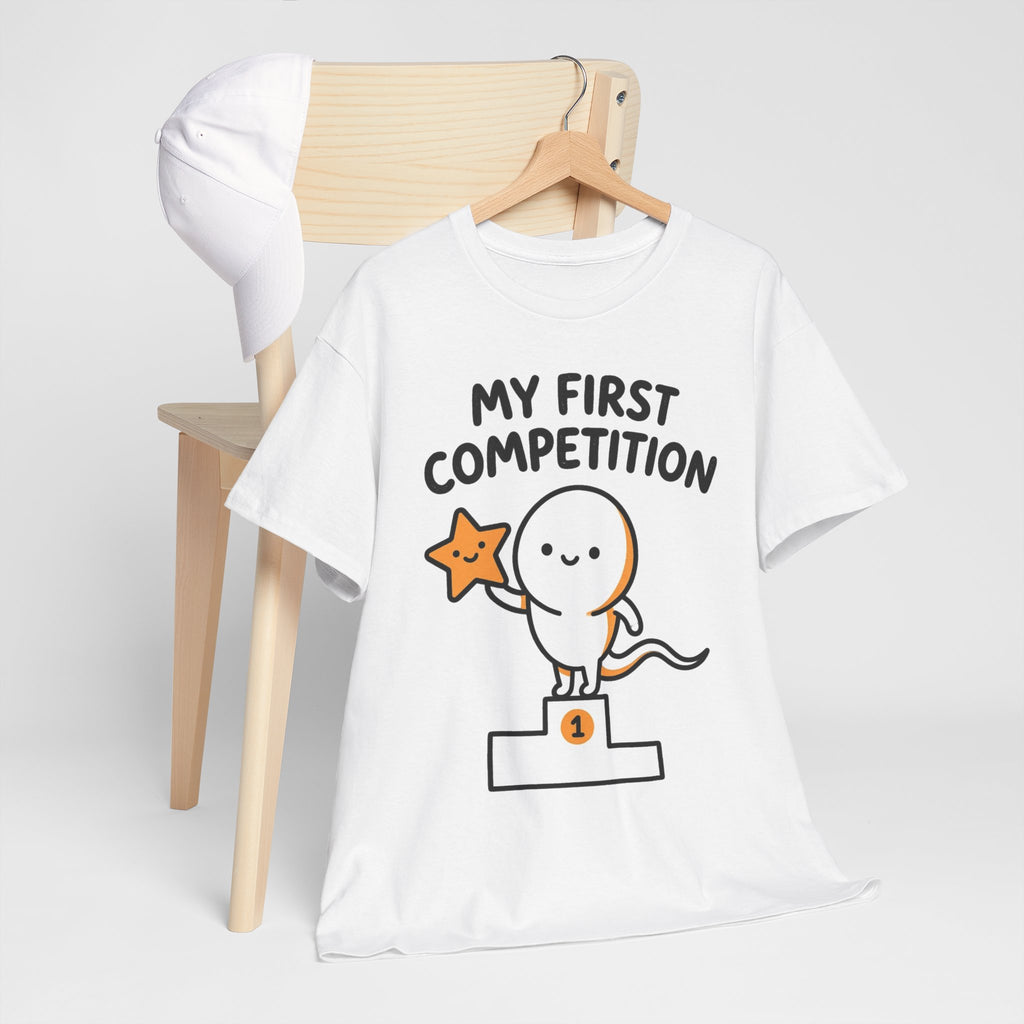 My First Competition Kids T‑Shirt – Cute Champ Podium Design