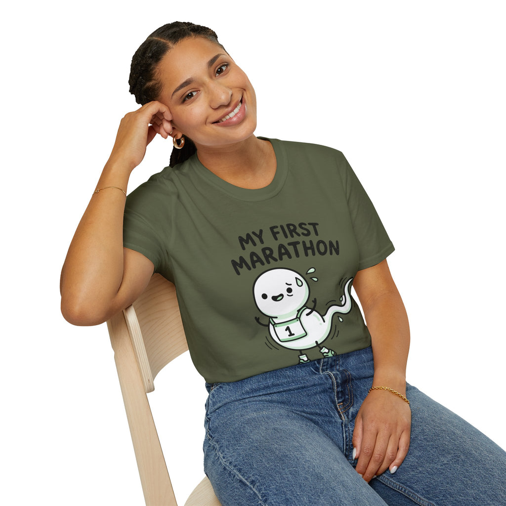My First Marathon T-Shirt — Cute Beginner Runner Tee