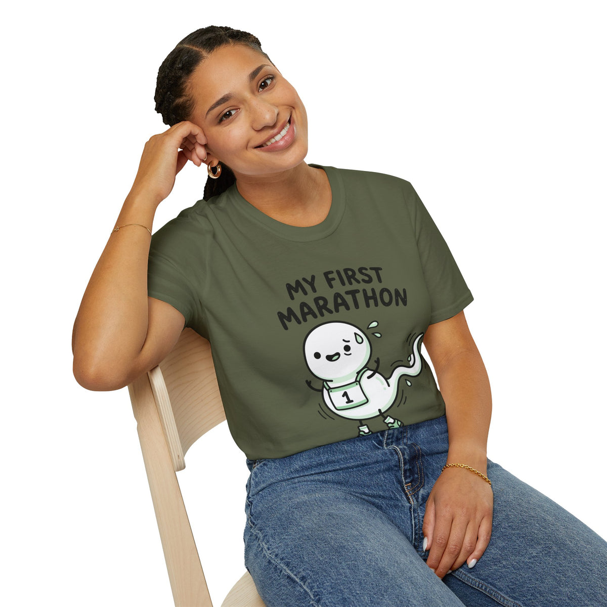 My First Marathon T-Shirt — Cute Beginner Runner Tee
