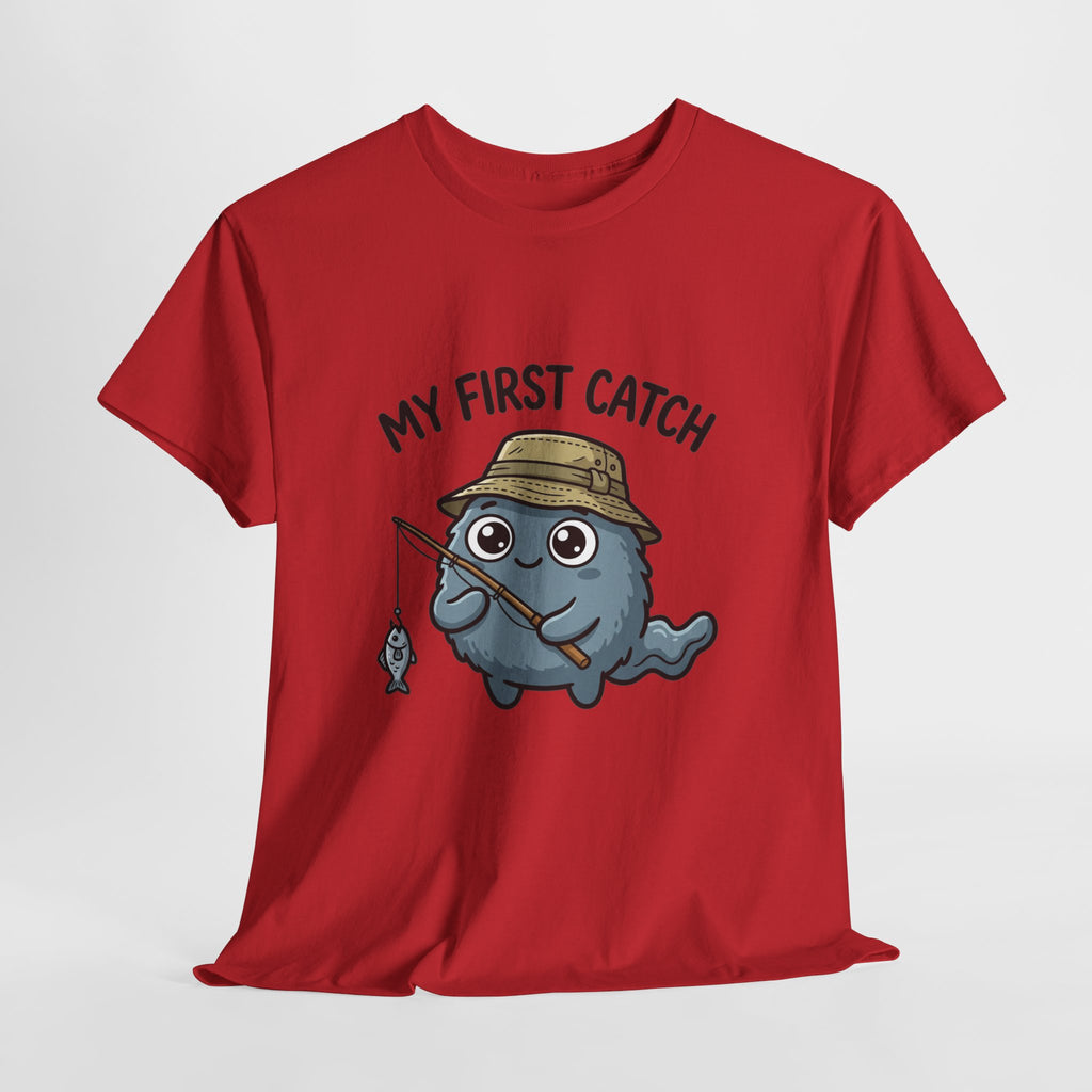 T-Shirt — "My First Catch" Cute Baby Narwhal Fishing Tee