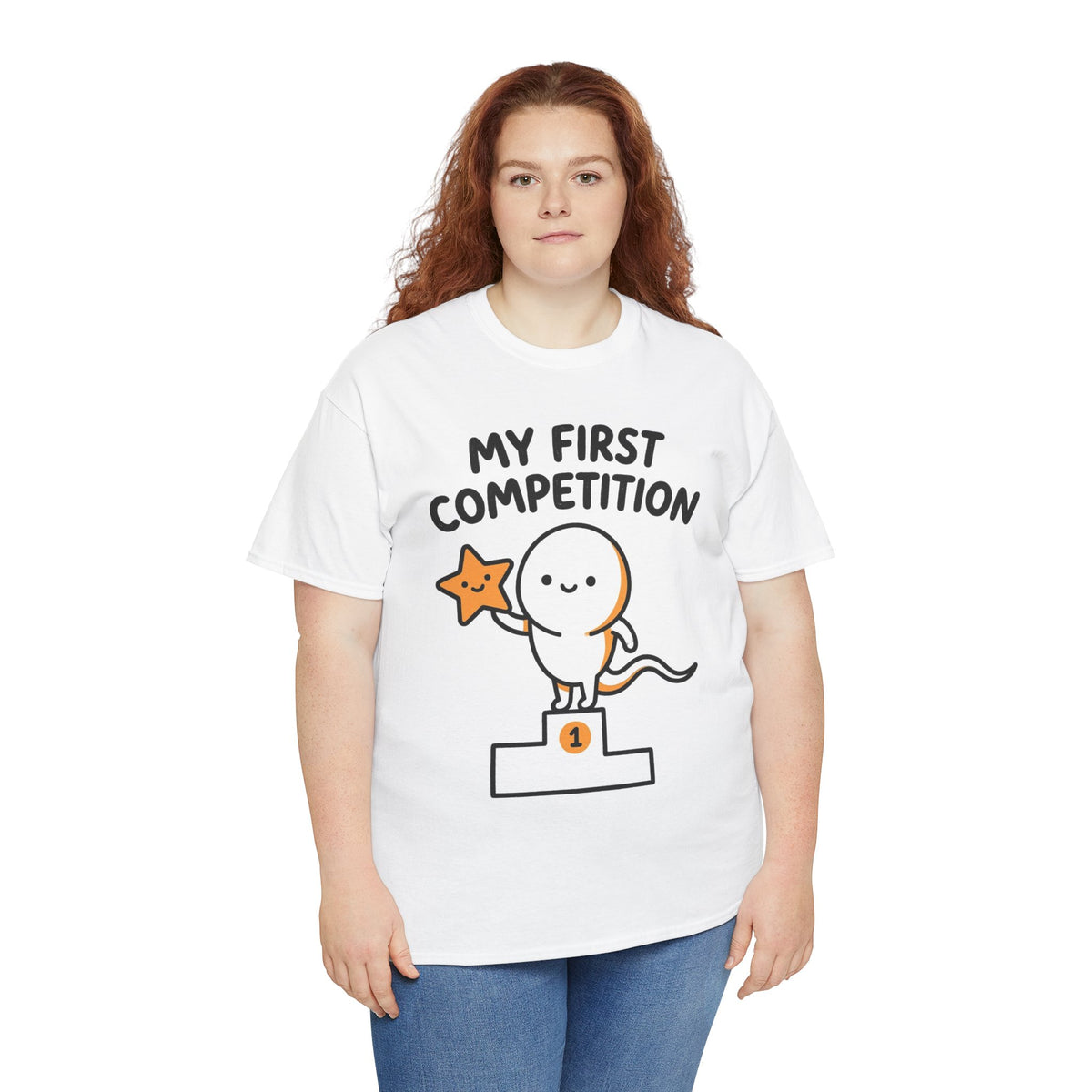 My First Competition Kids T‑Shirt – Cute Champ Podium Design
