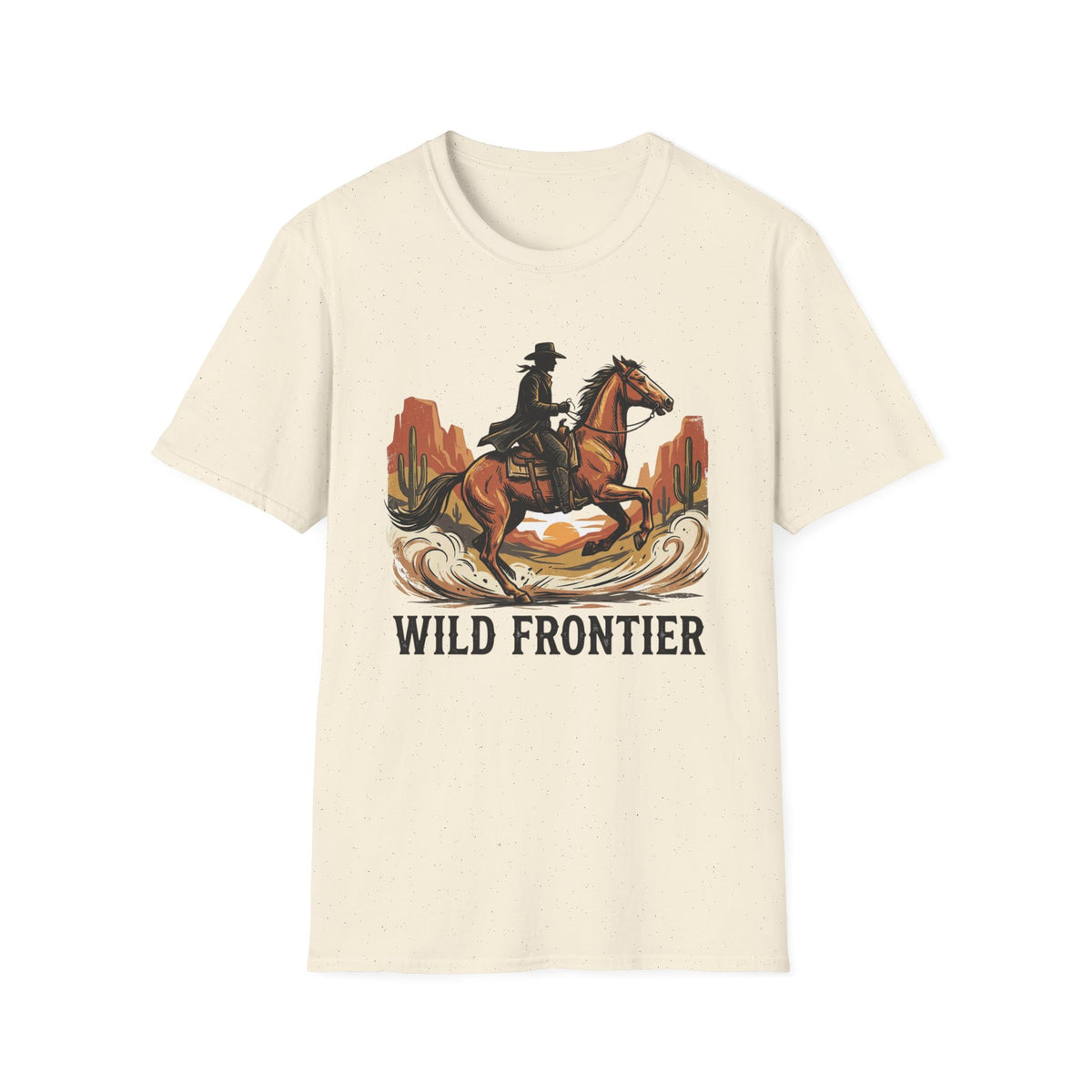 Wild Frontier Cowboy T-Shirt — Western Rider Graphic Tee