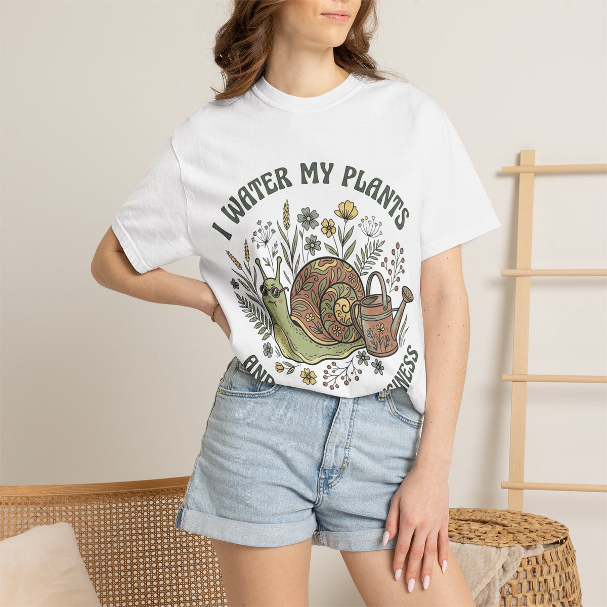 I Water My Plants & Mind My Business Tee