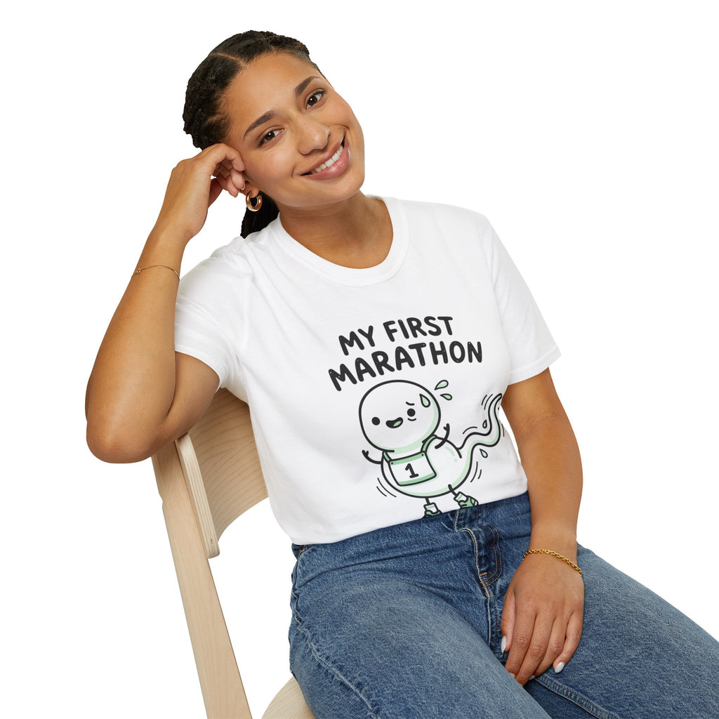 My First Marathon T-Shirt — Cute Beginner Runner Tee