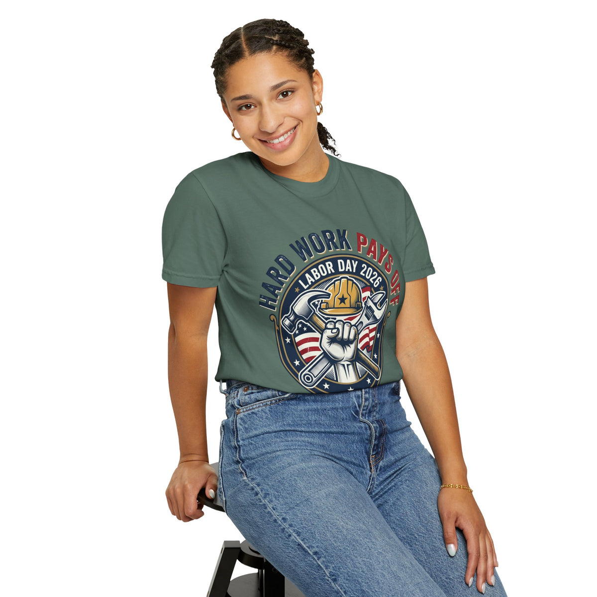 Labor Day 'Hard Work Pays Off' Graphic T-Shirt