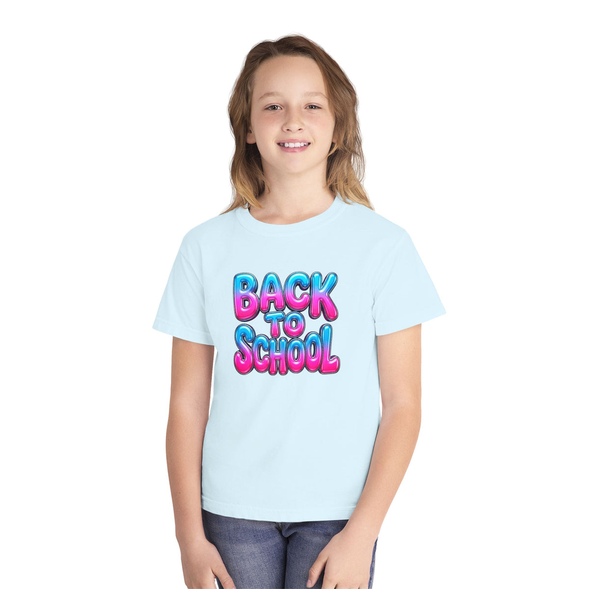 Bubble Letter Back to School Kids Tee