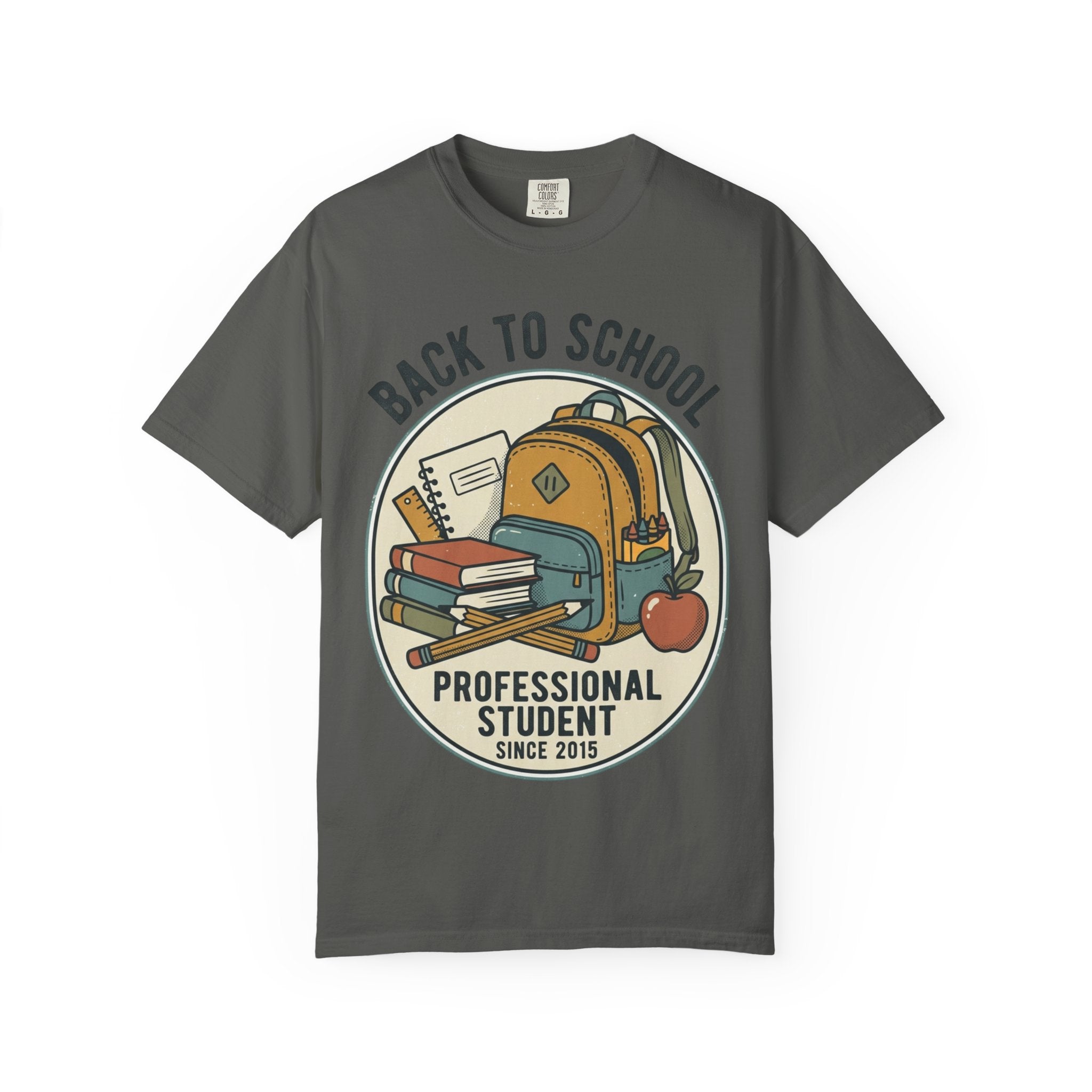 Back to School 'Professional Student' T-Shirt — Backpack & Books Graphic