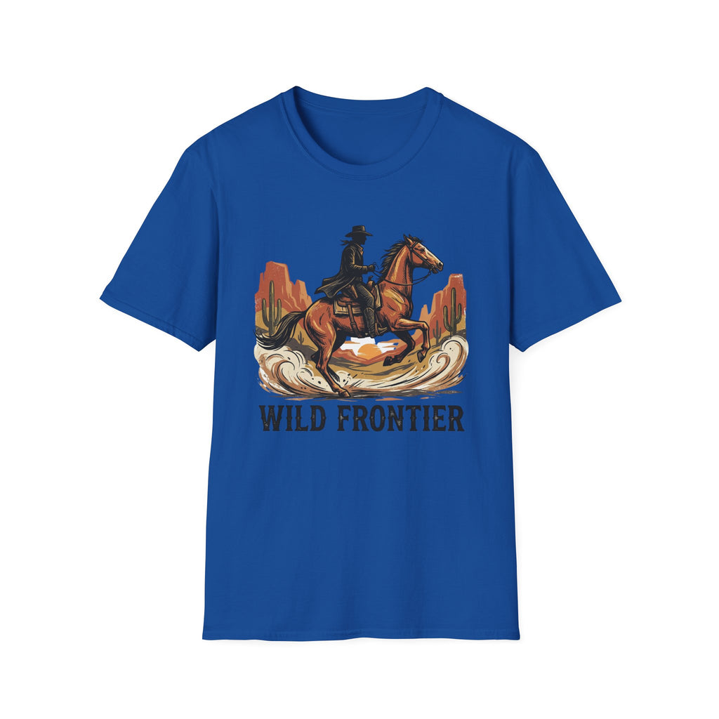Wild Frontier Cowboy T-Shirt — Western Rider Graphic Tee