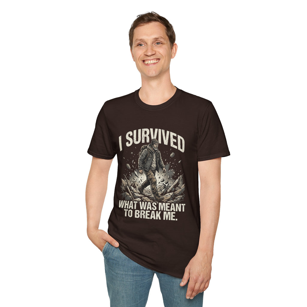 T-Shirt — "I Survived What Was Meant To Break Me" Resilience Graphic Tee