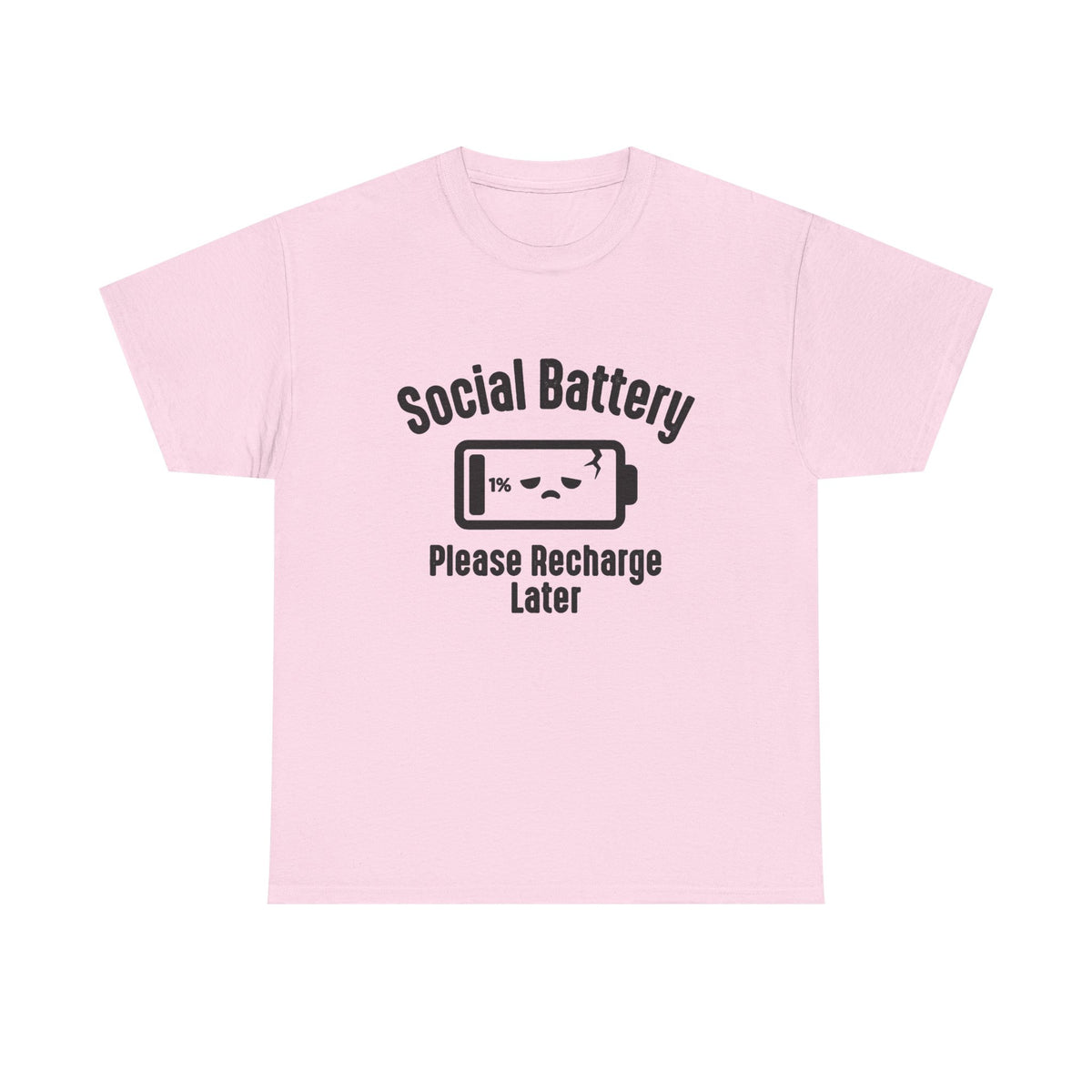 Social Battery Funny Introvert Tee