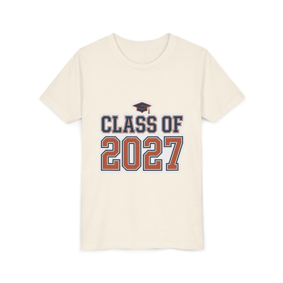 Class of 2027 Graduation Cap Kids Tee