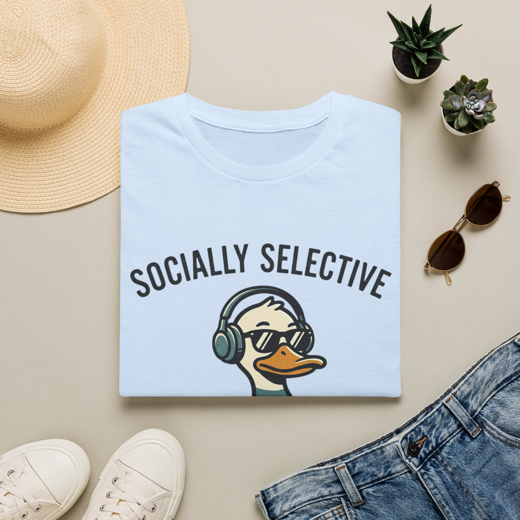 Socially Selective Duck T-Shirt — Funny Introvert Graphic Tee