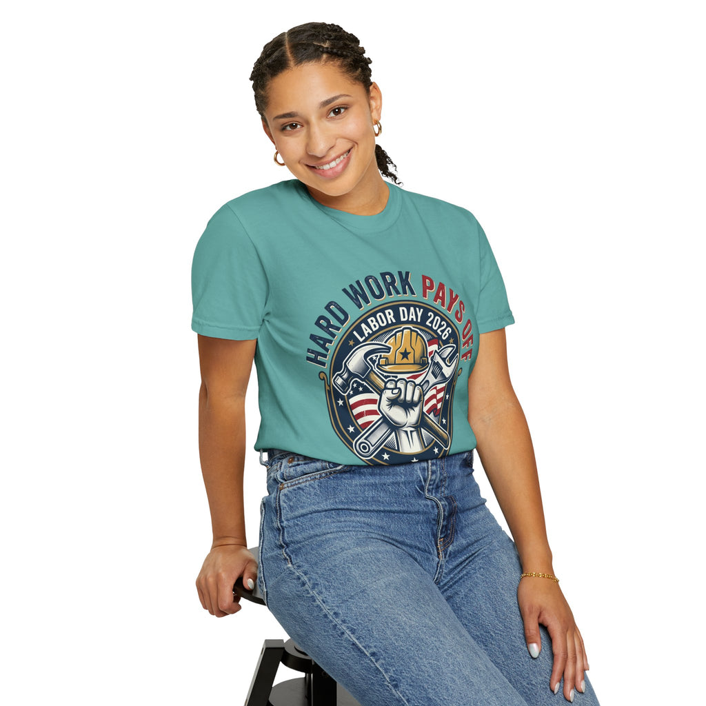 Labor Day 'Hard Work Pays Off' Graphic T-Shirt