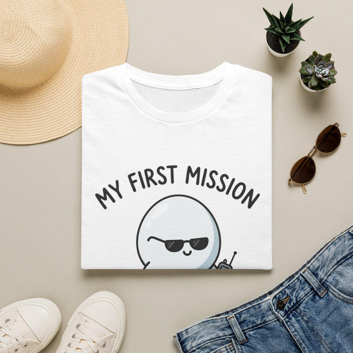My First Mission Ghost T-Shirt — Cute Spooky Halloween Tee