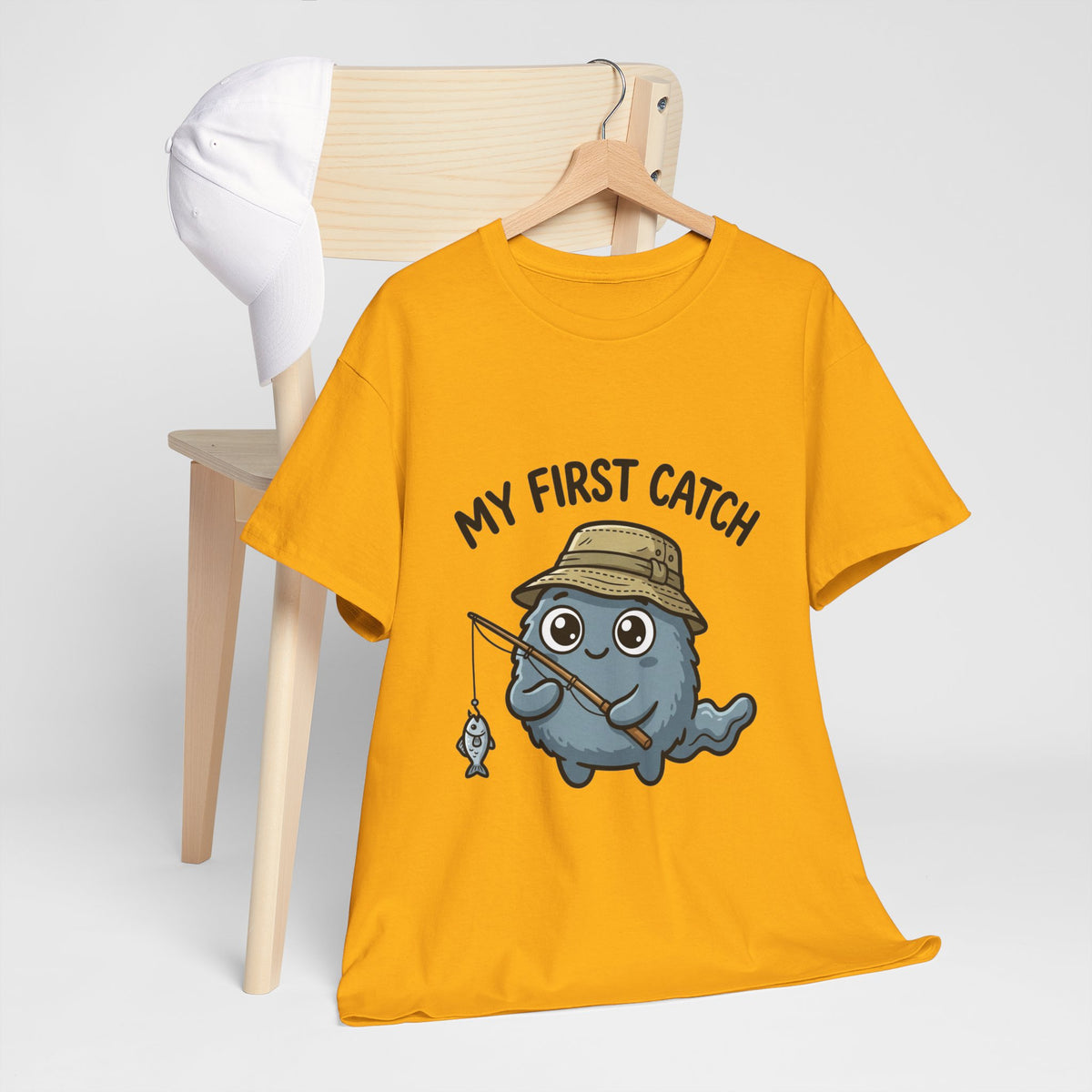 T-Shirt — "My First Catch" Cute Baby Narwhal Fishing Tee