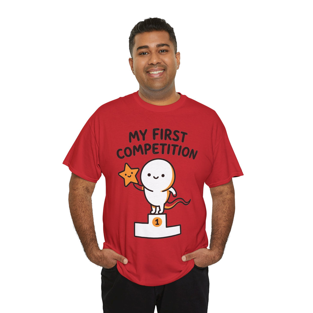My First Competition Kids T‑Shirt – Cute Champ Podium Design