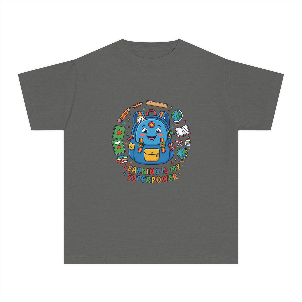 Learning Is My Superpower Kids Tee