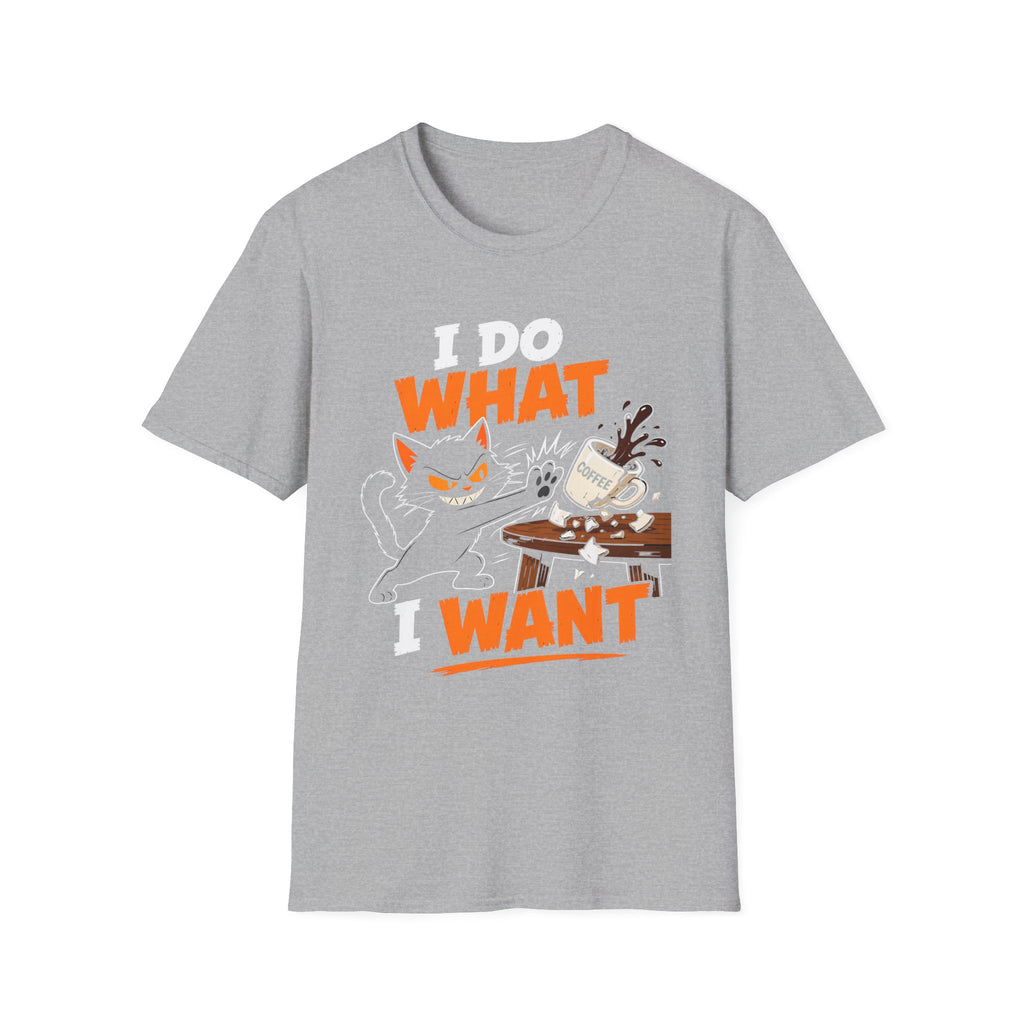 I Do What I Want Cat T-Shirt — Funny Coffee Lover Graphic Tee