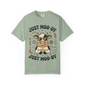Just Moo-dy Cow T-Shirt — Cute Retro Cow Graphic Tee