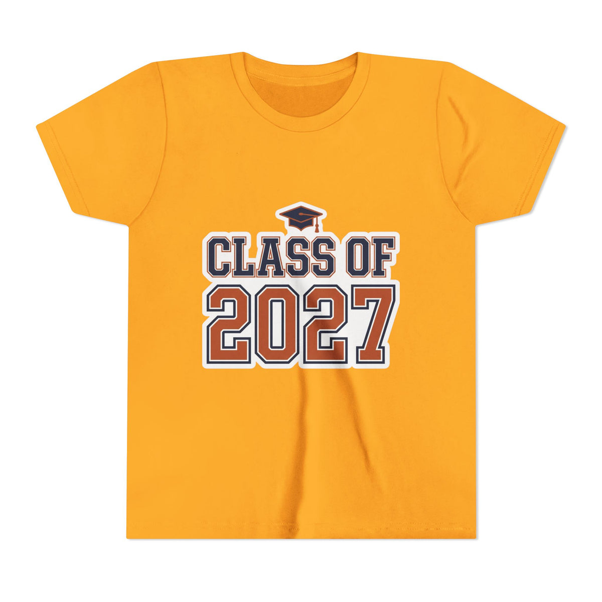 Class of 2027 Graduation Cap Kids Tee