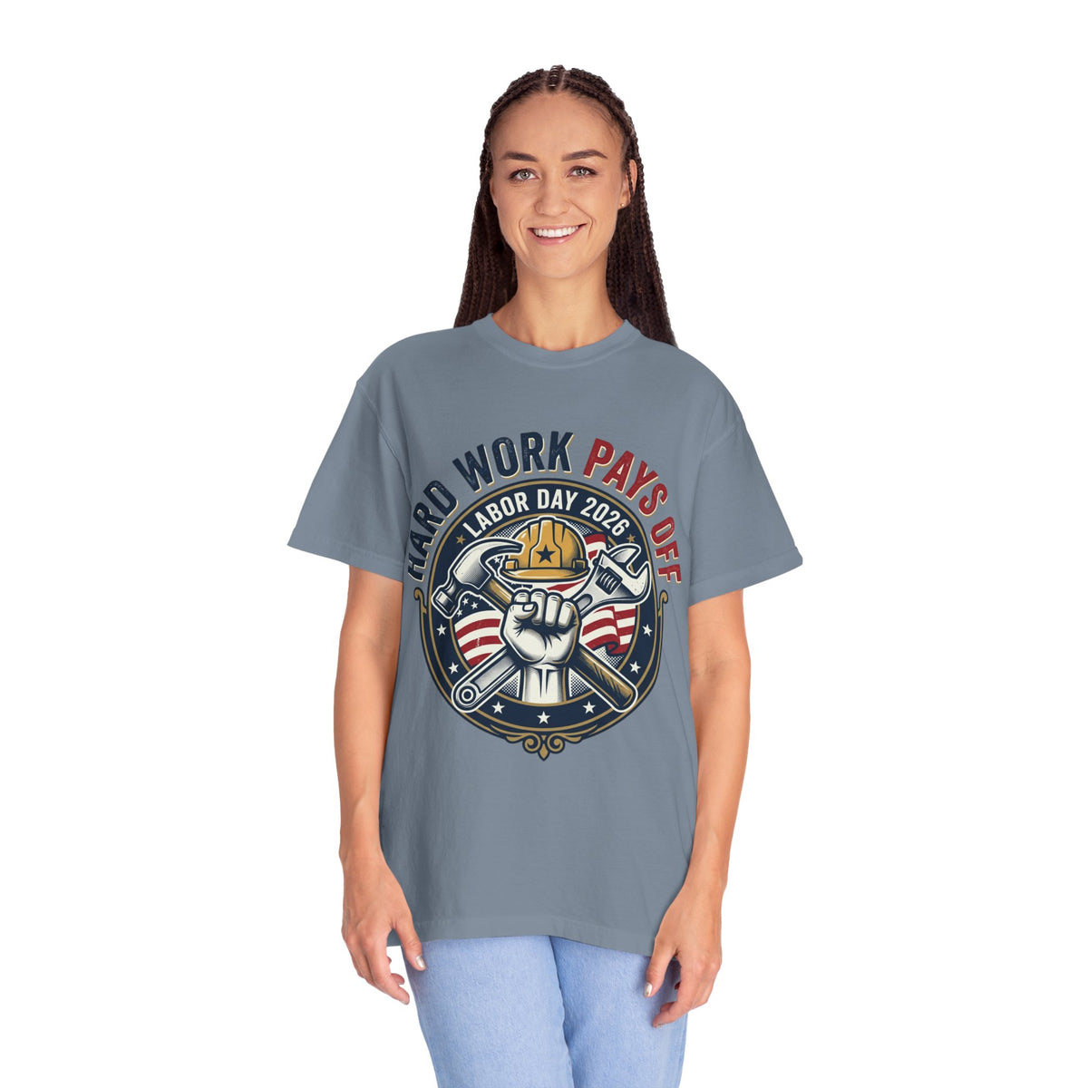 Labor Day 'Hard Work Pays Off' Graphic T-Shirt