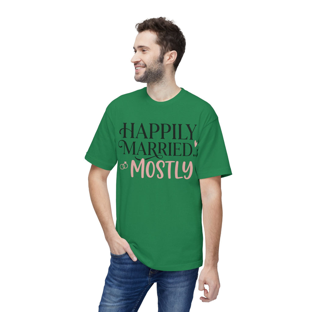 Happily Married Unisex Midweight T-shirt, Made in US