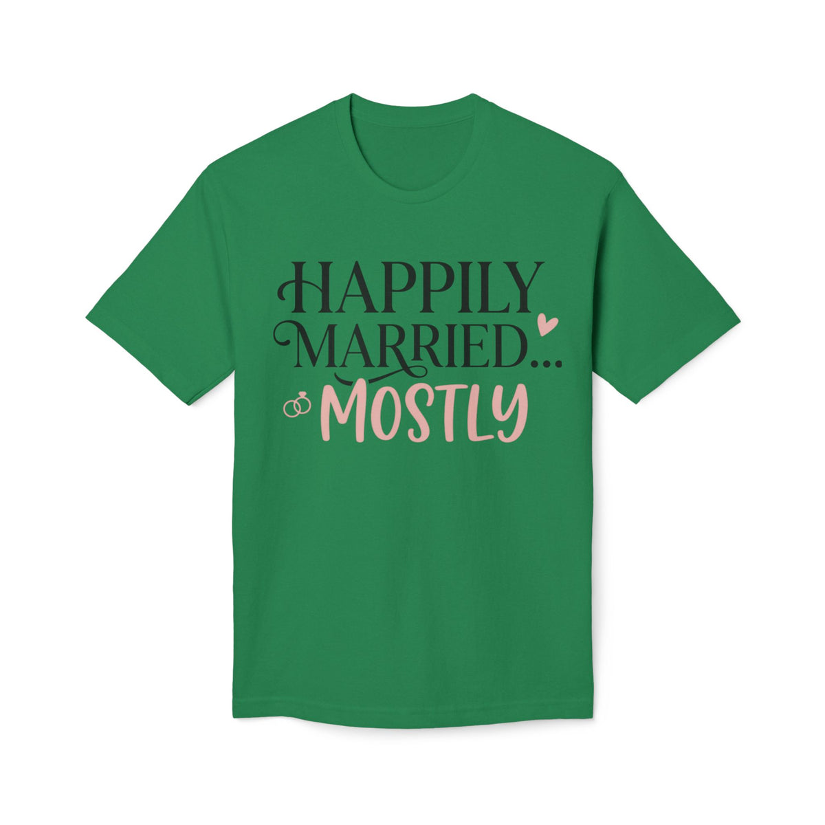 Happily Married Unisex Midweight T-shirt, Made in US