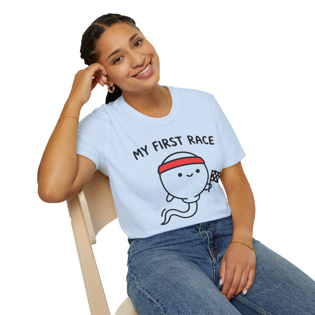 My First Race T‑Shirt — Cute Baby First Race Bodysuit Gift