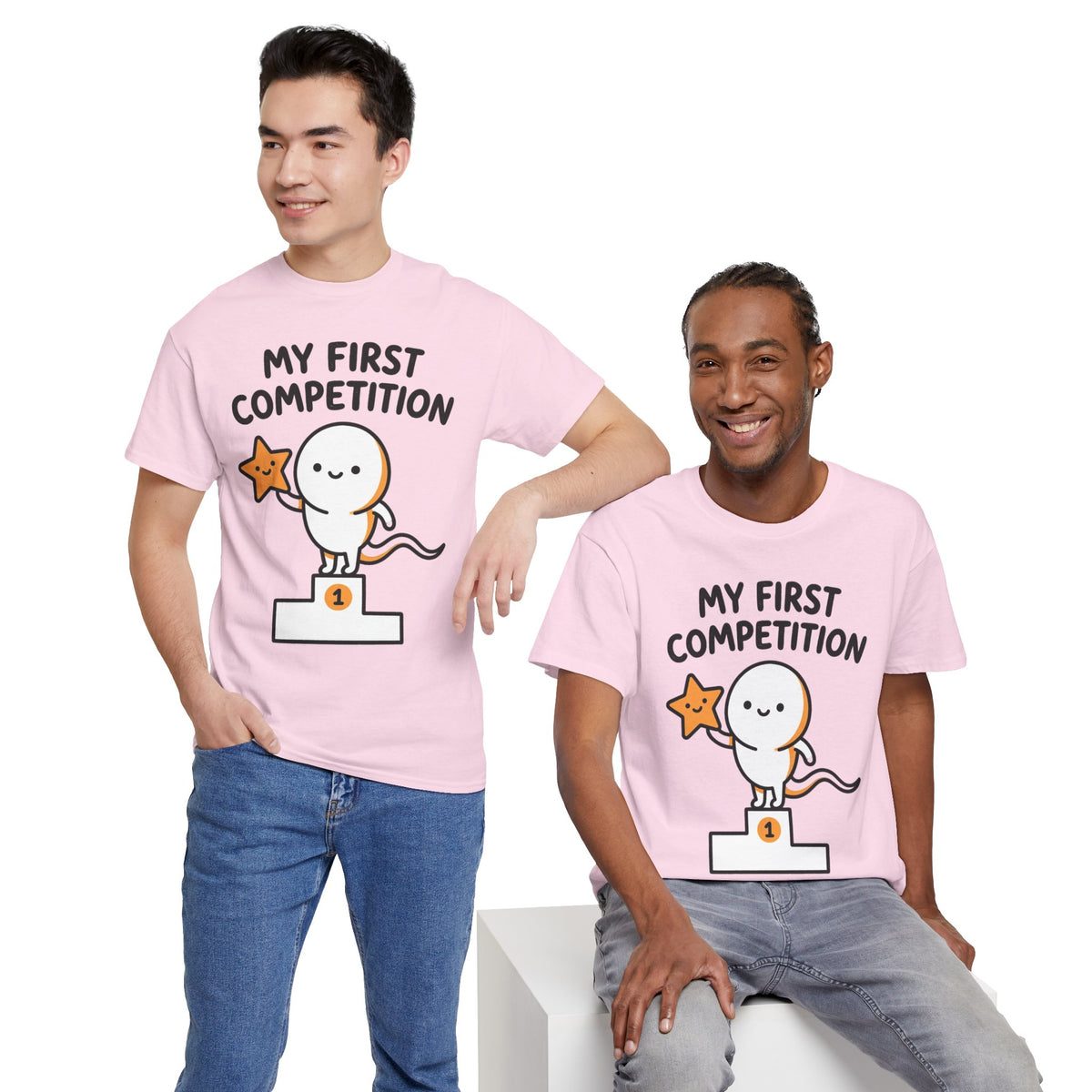 My First Competition Kids T‑Shirt – Cute Champ Podium Design