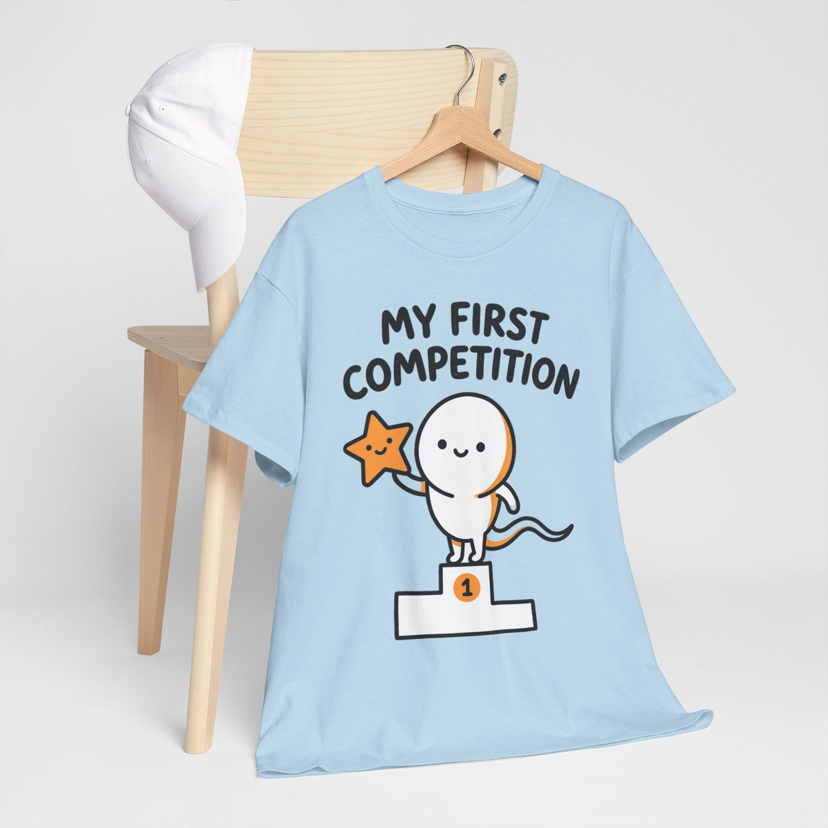 My First Competition Kids T‑Shirt – Cute Champ Podium Design