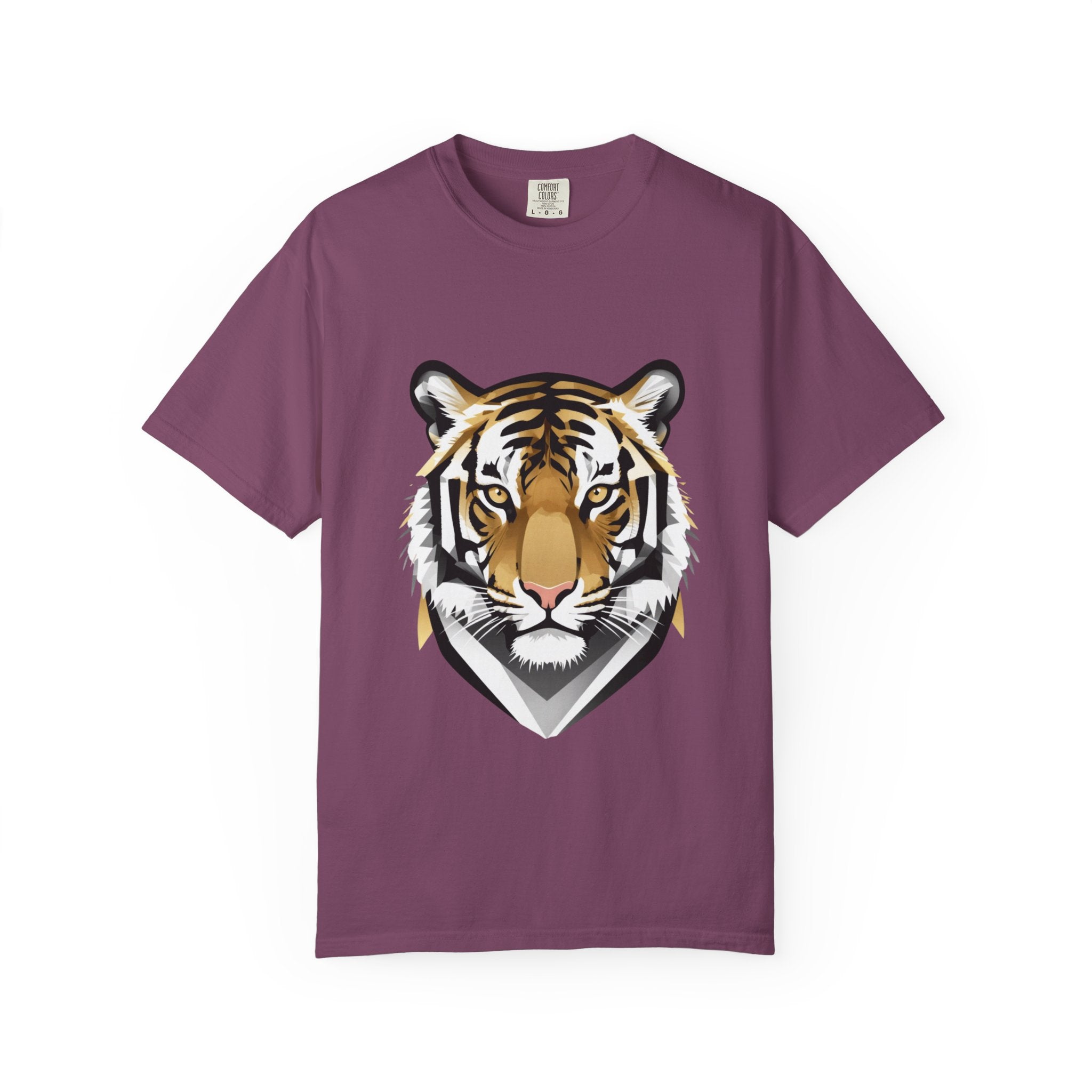Tiger Head Graphic T-Shirt — Bold Wildlife Tee for Men & Women