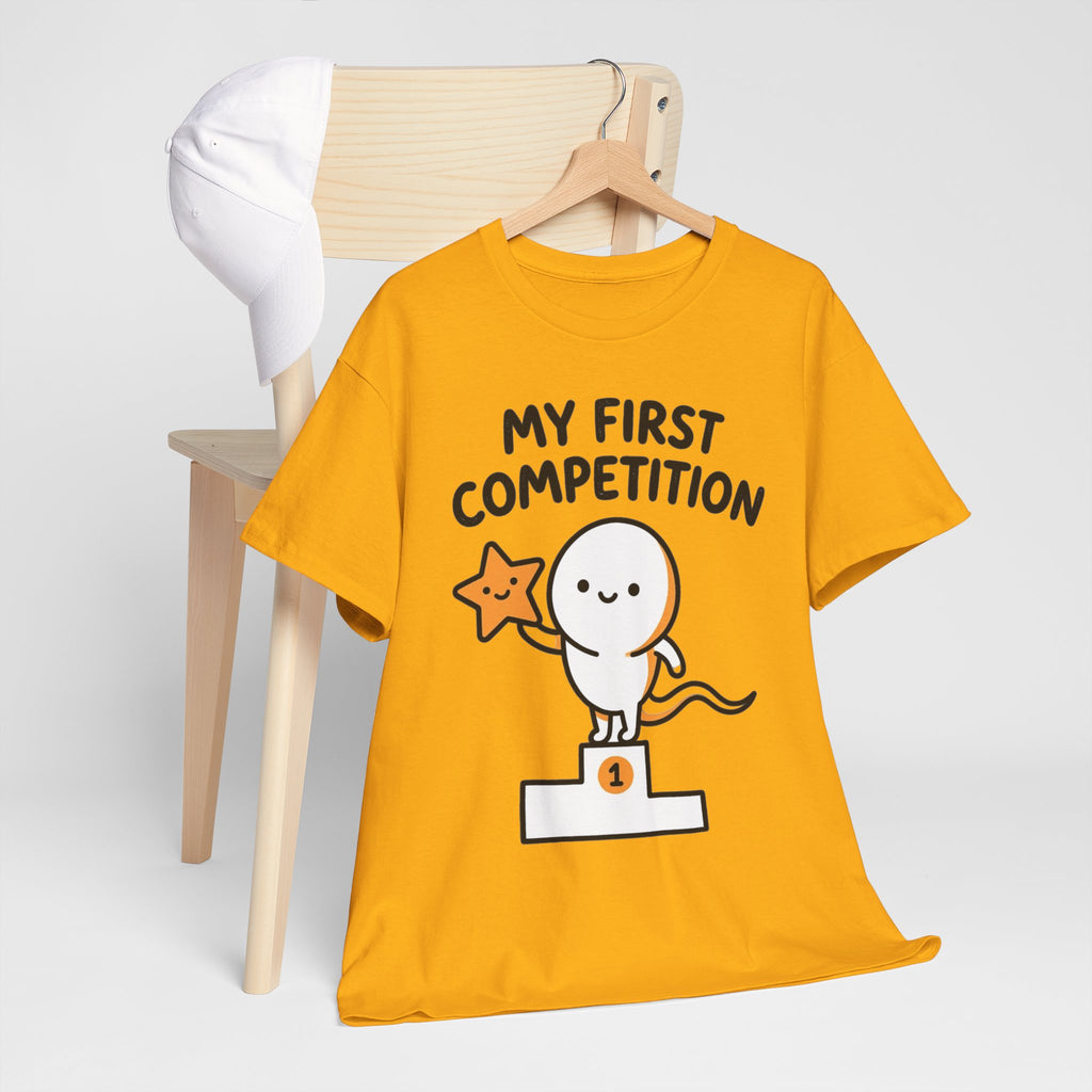 My First Competition Kids T‑Shirt – Cute Champ Podium Design