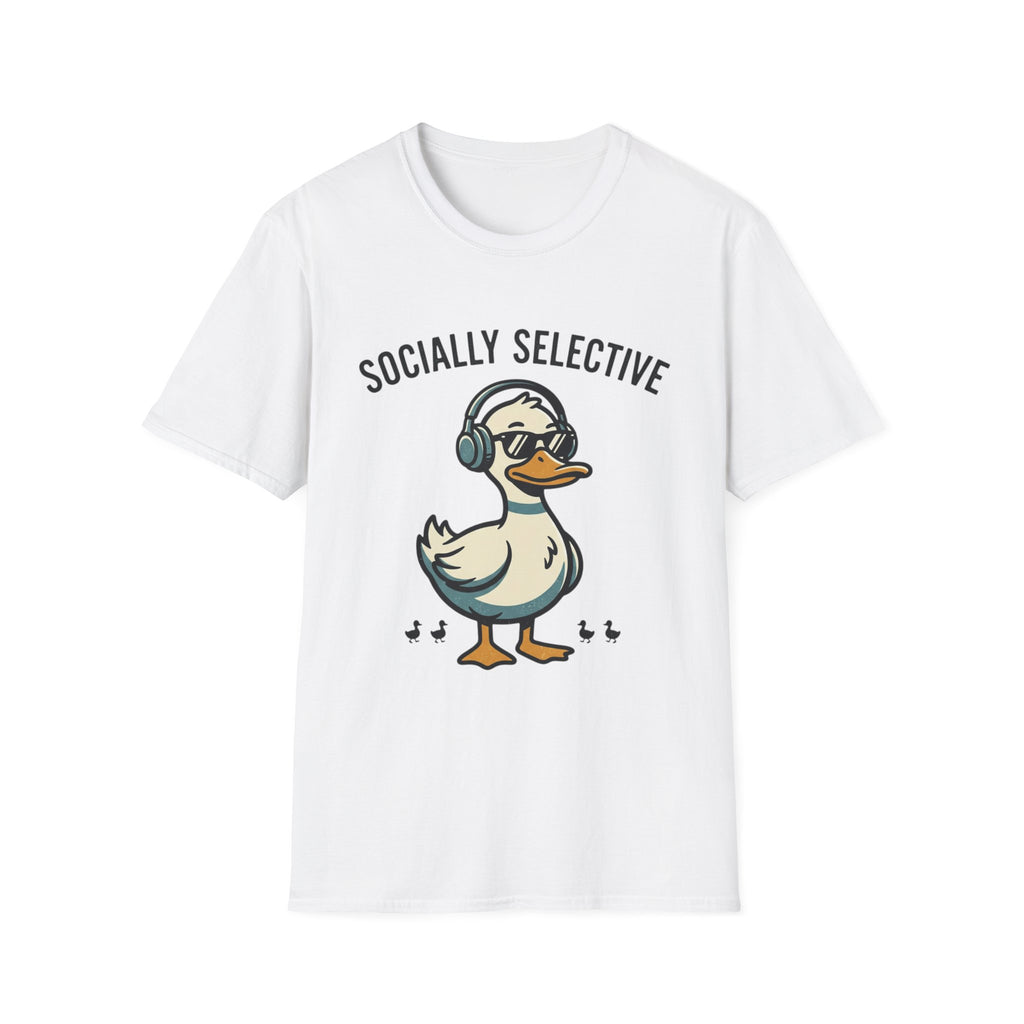 Socially Selective Duck T-Shirt — Funny Introvert Graphic Tee