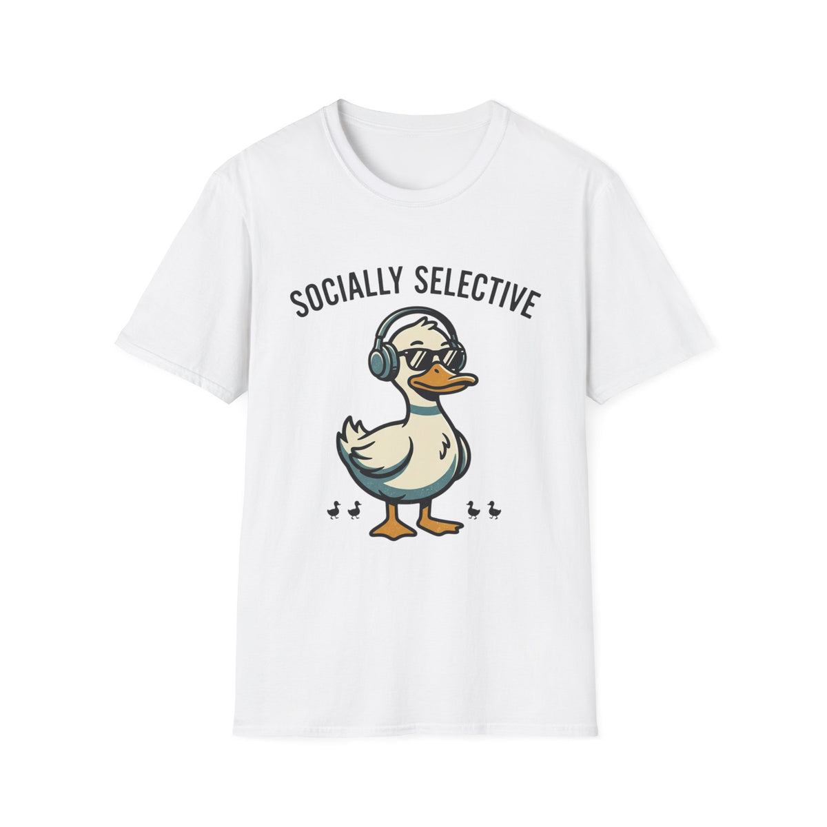 Socially Selective Duck T-Shirt — Funny Introvert Graphic Tee