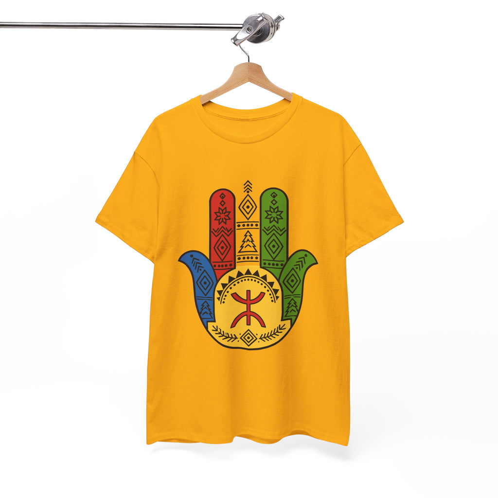 Hamsa Hand T-Shirt — Colorful Ethiopian Symbol Protection Tee